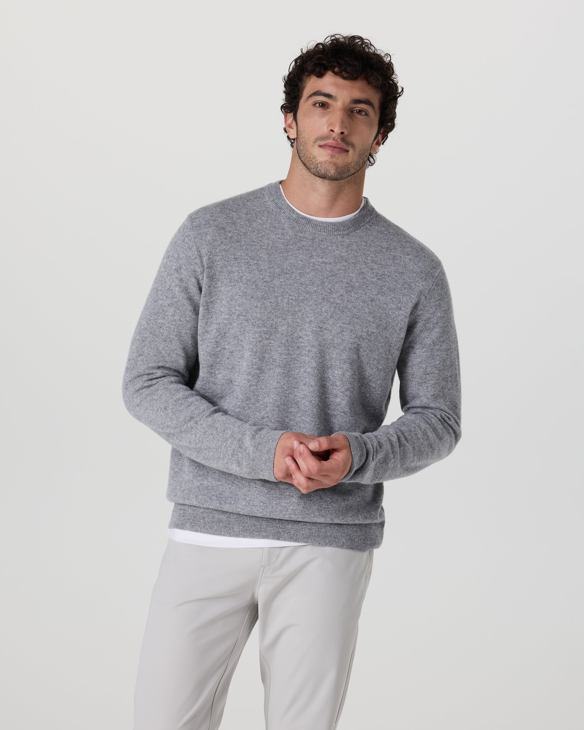 Berik Cashmere Sweater | Heather Grey - Image 4