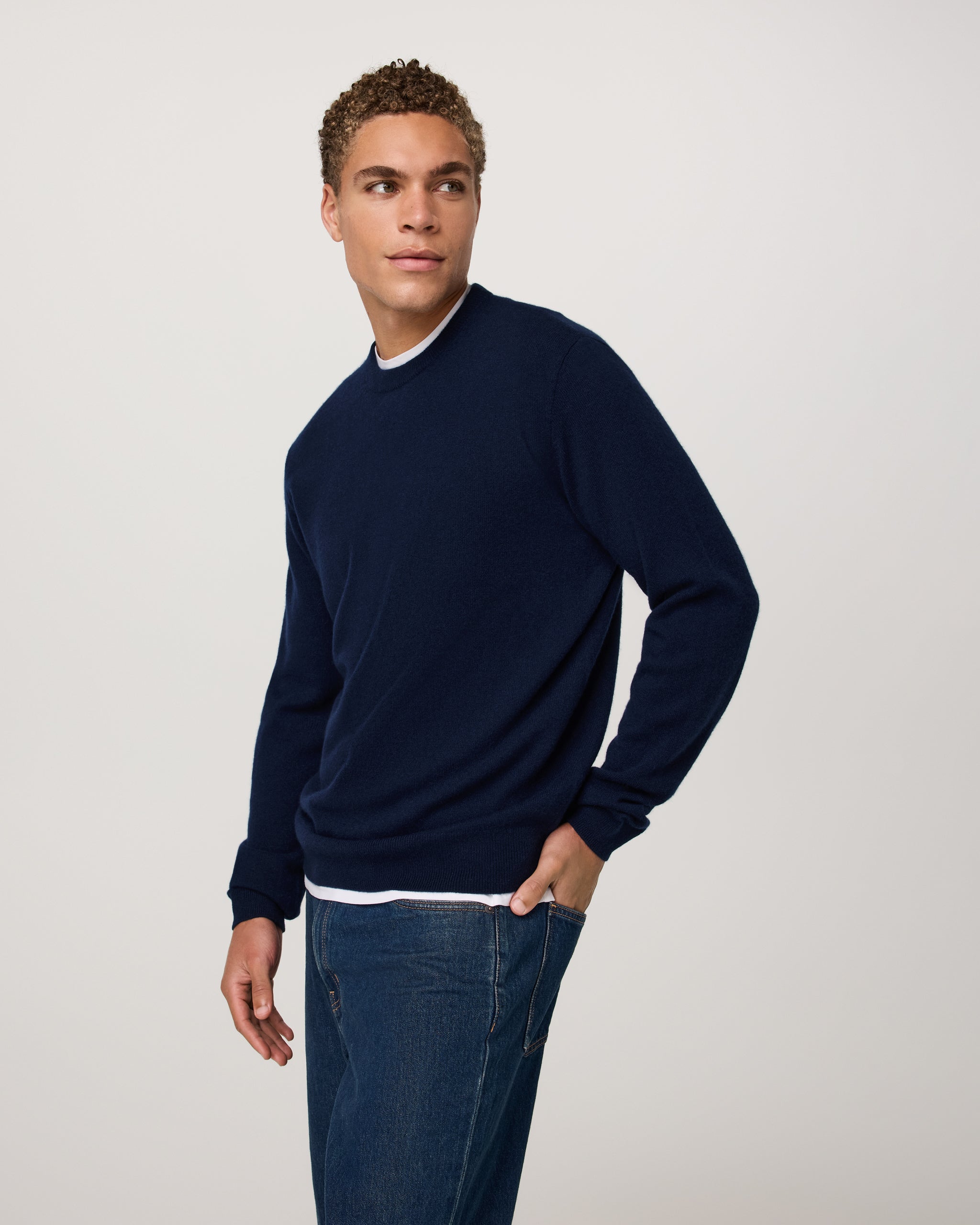 Berik Cashmere Sweater | Ink - Image 2