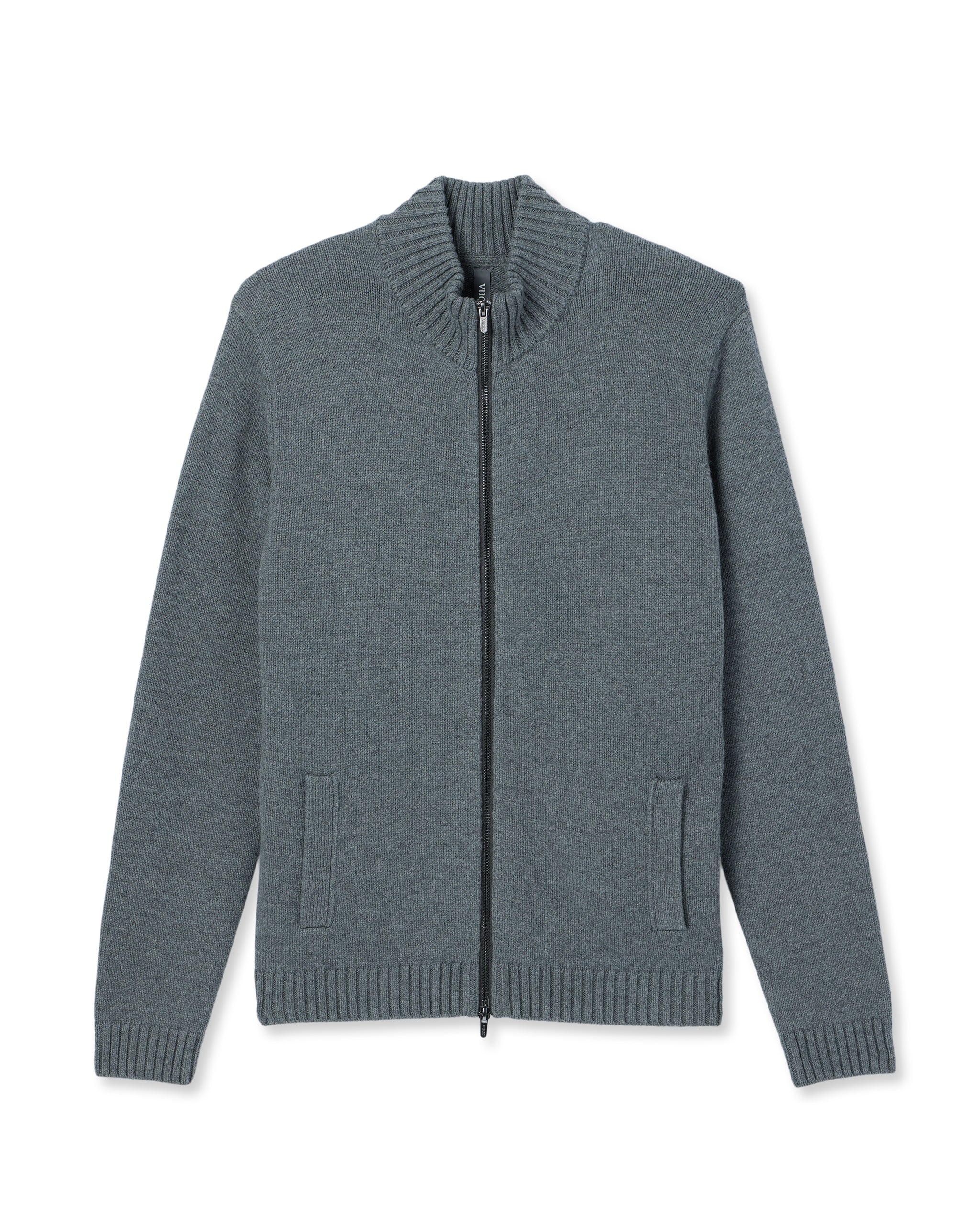 Denver Full Zip Sweater | Charcoal - Image 4