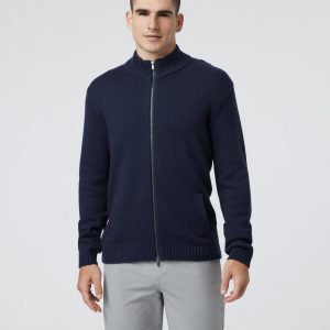 Denver Full Zip Sweater | Ink