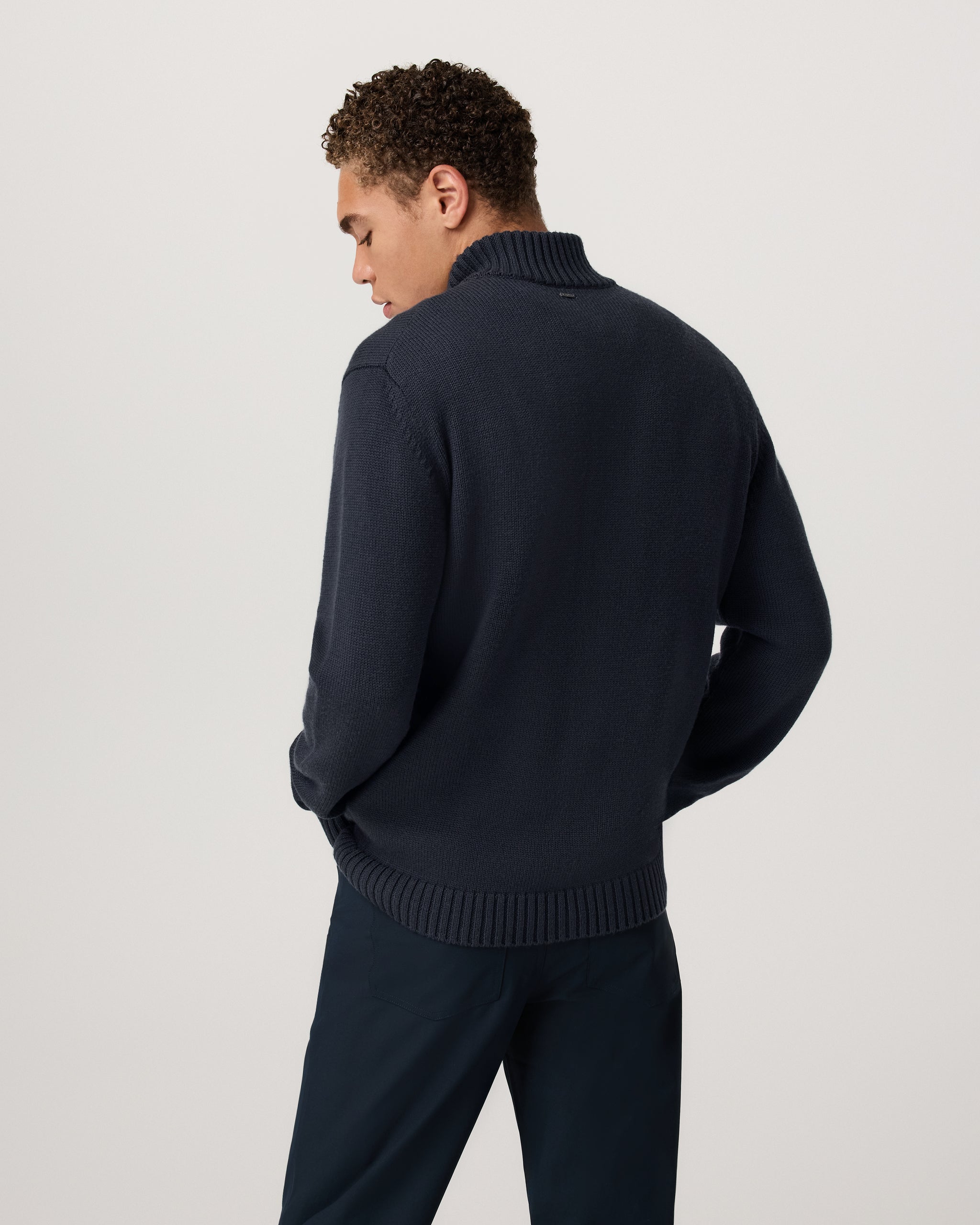 Denver Full Zip Sweater | Navy - Image 3