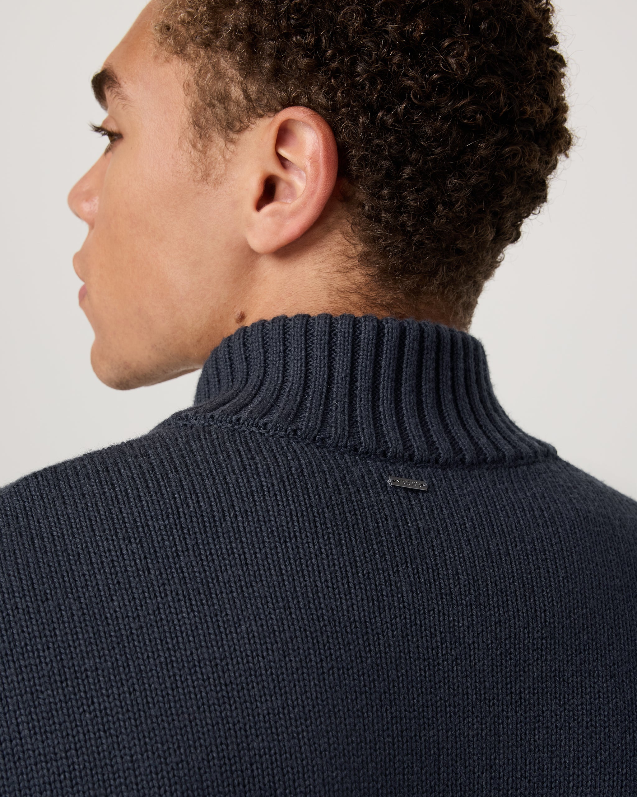 Denver Full Zip Sweater | Navy - Image 5