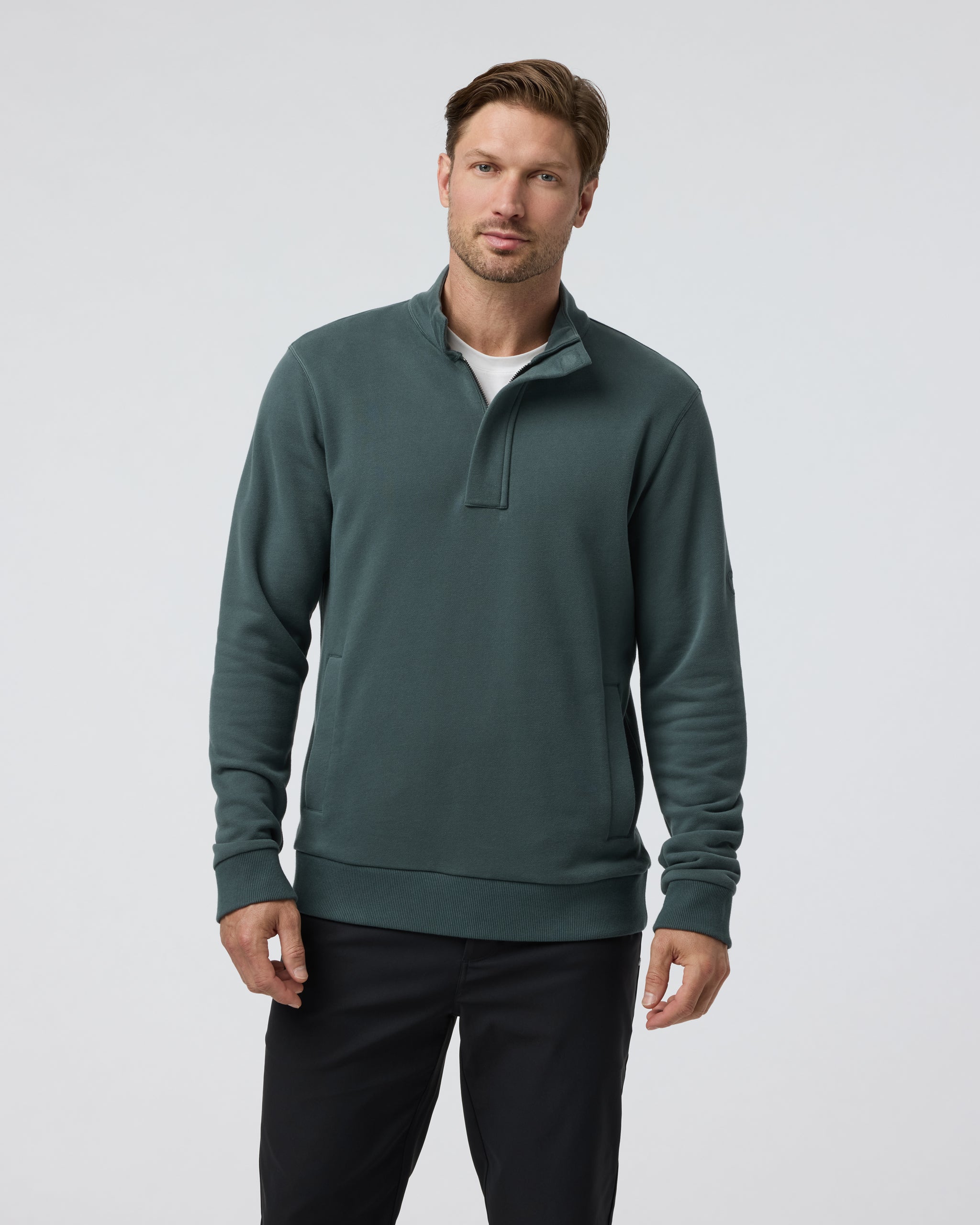 Cypress Quarter Zip | Smoked Beryl