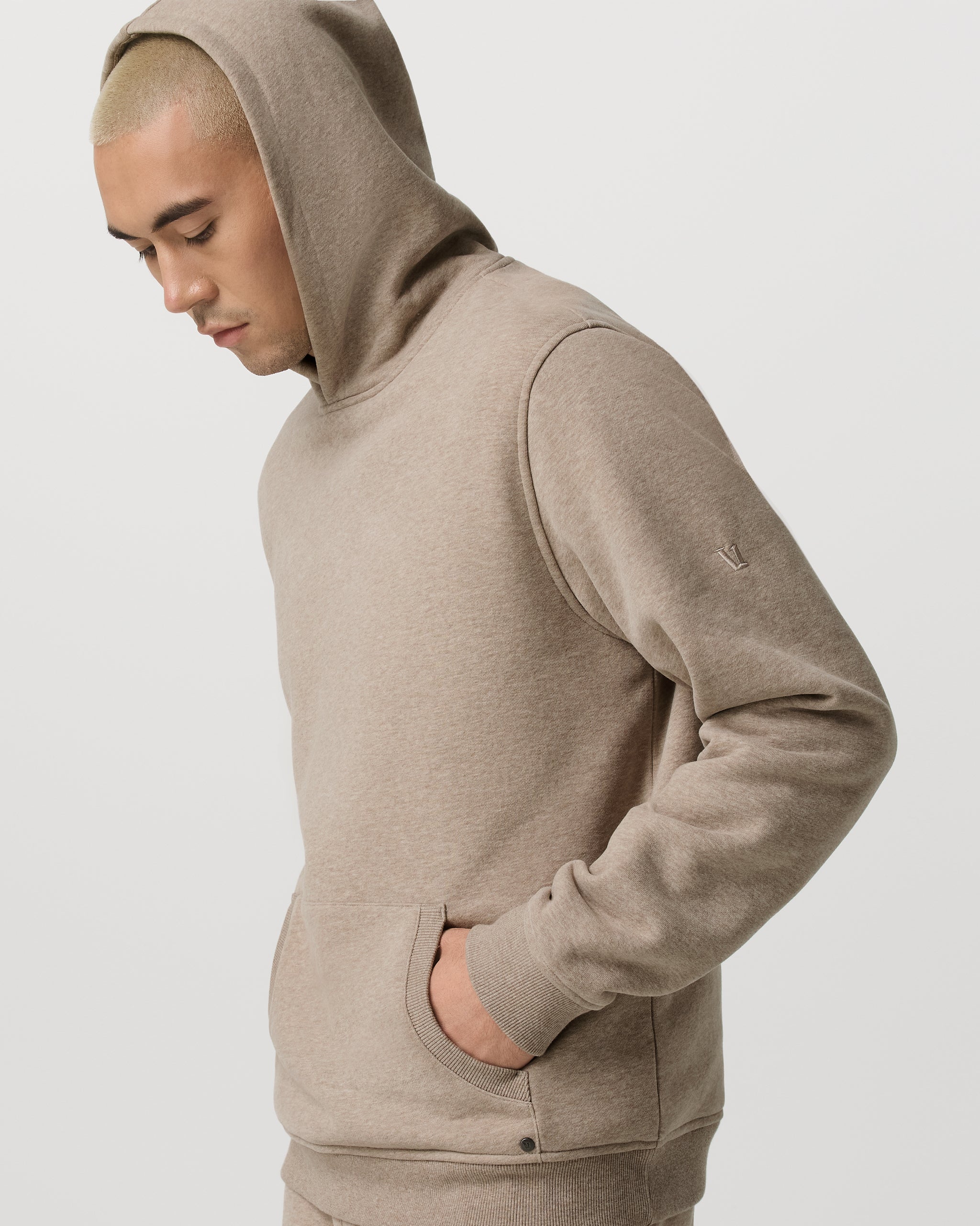 Seaside Pullover Hoodie | Acorn Heather - Image 2