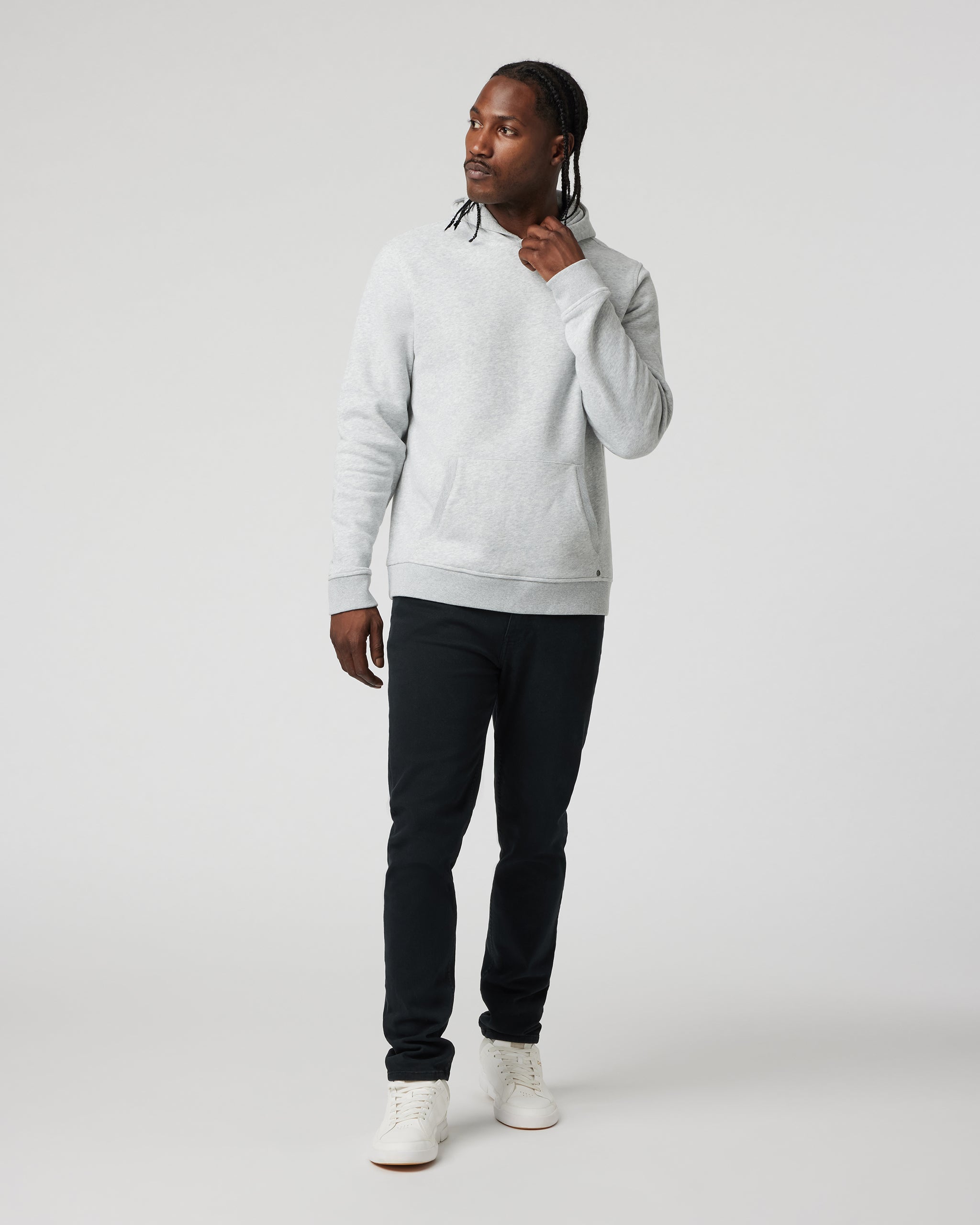 Seaside Pullover Hoodie | Light Heather Grey - Image 4