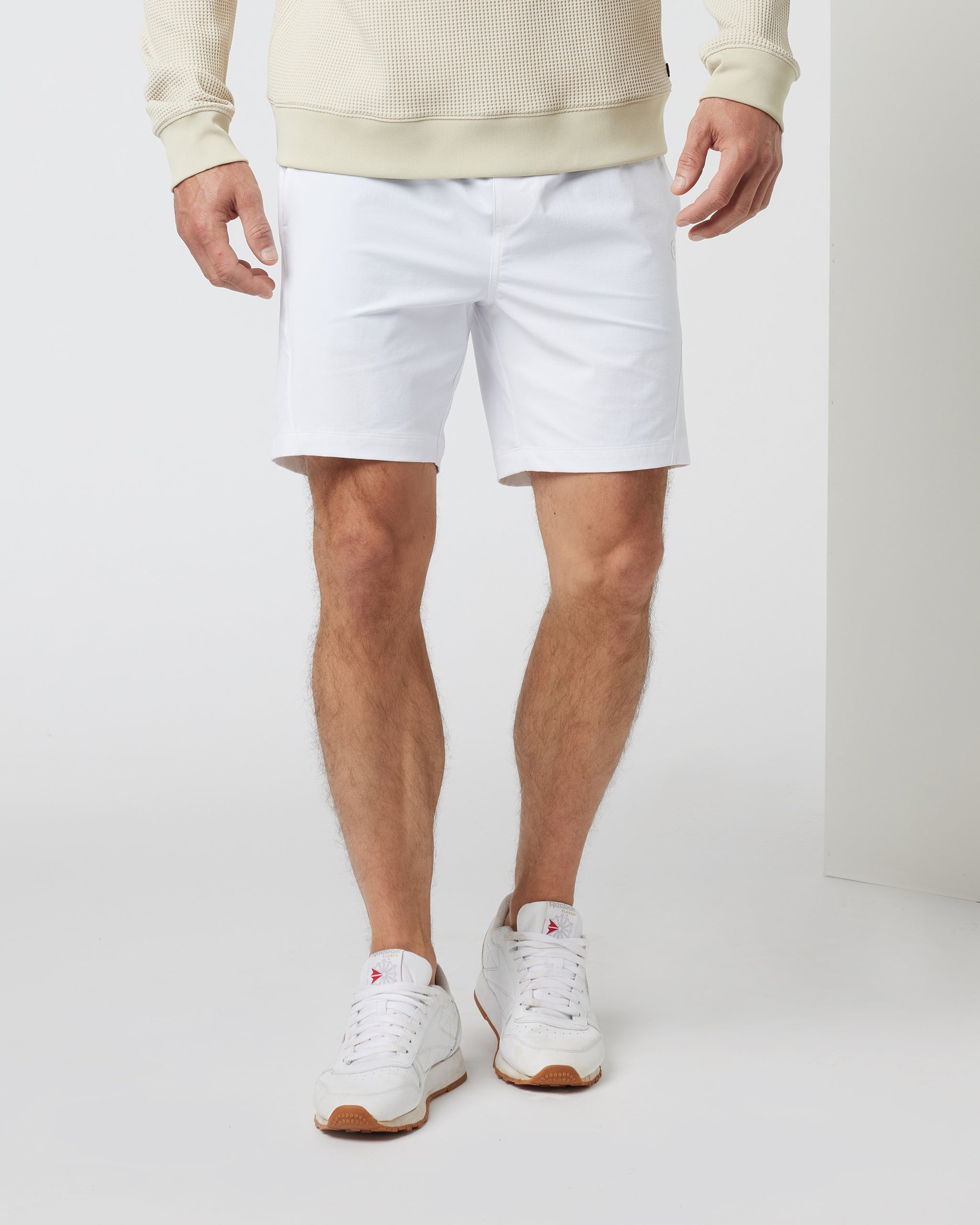 Crosscourt Short Unlined 7 | White - Image 4