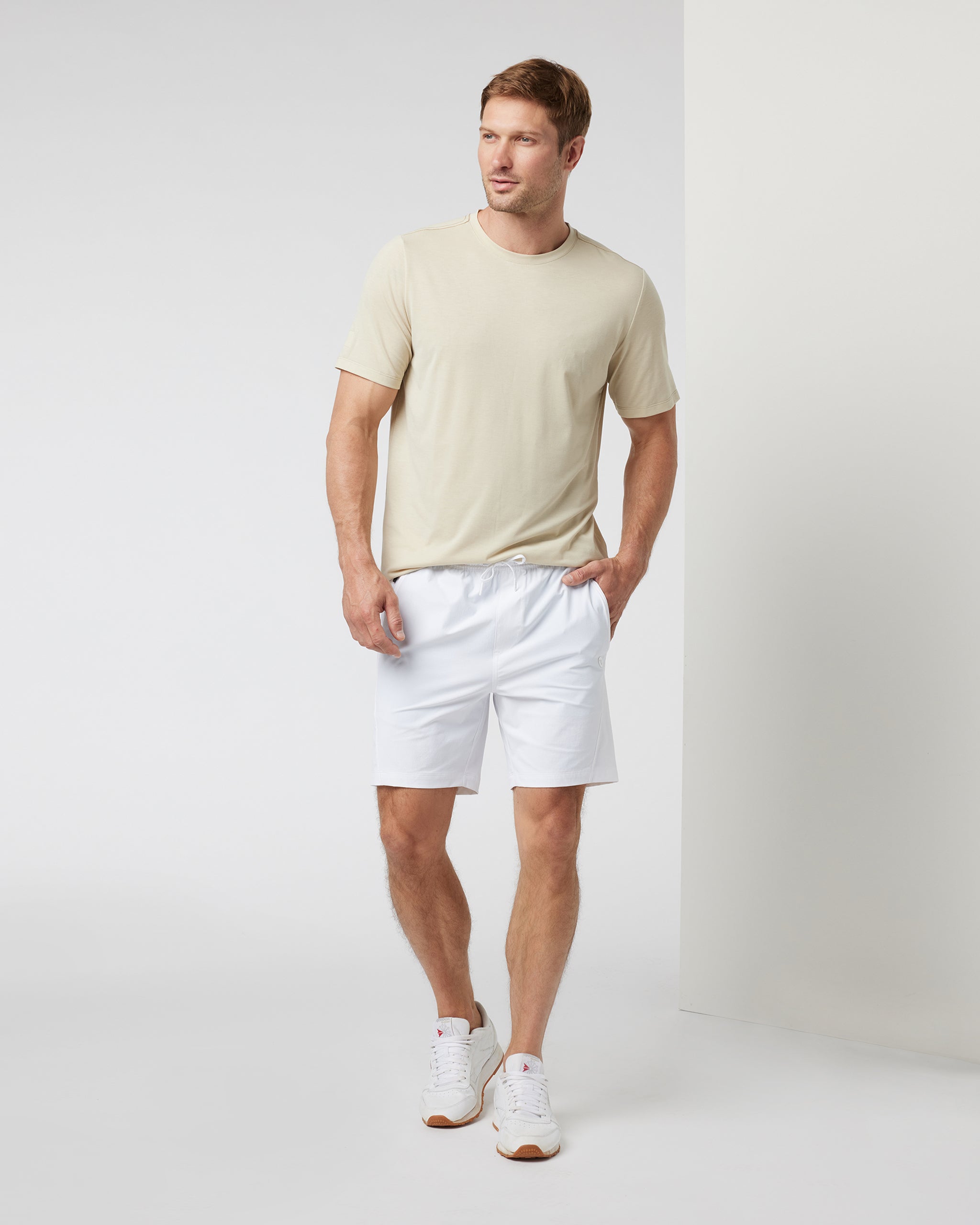 Crosscourt Short Unlined 7 | White - Image 3