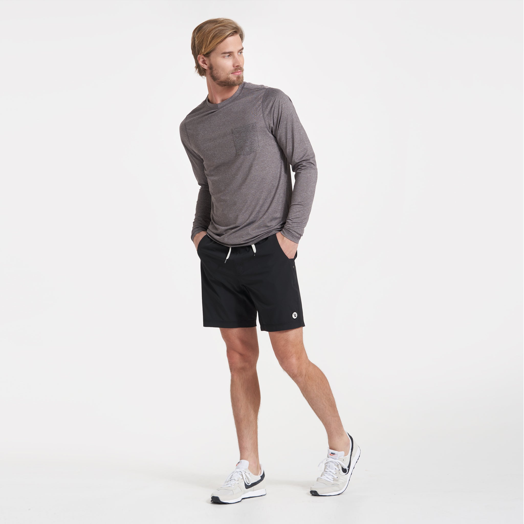 Long-Sleeve Tradewind Performance Tee | Quartz Heather - Image 3