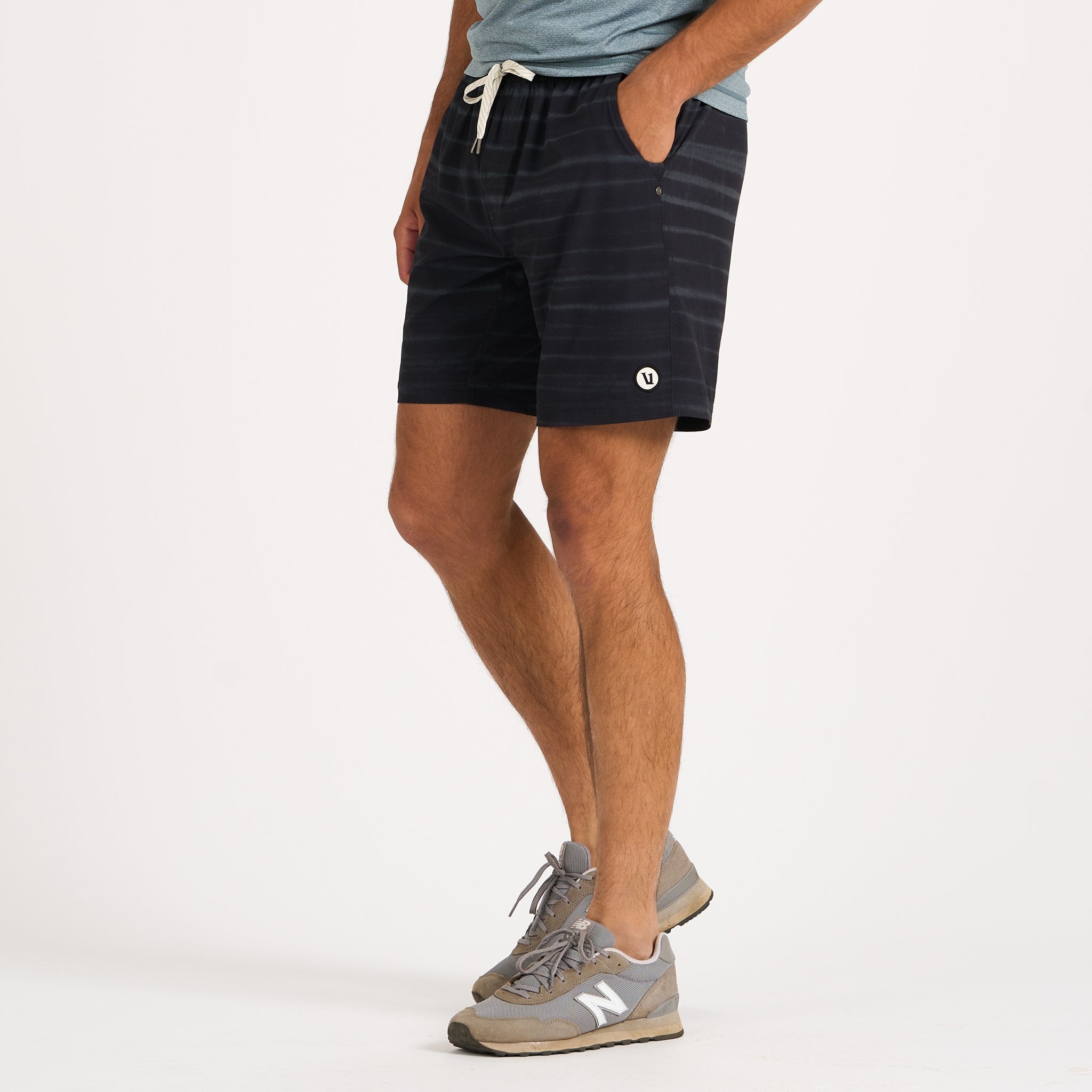 Kore Short Lined 7 | Black Shibori Stripe - Image 2