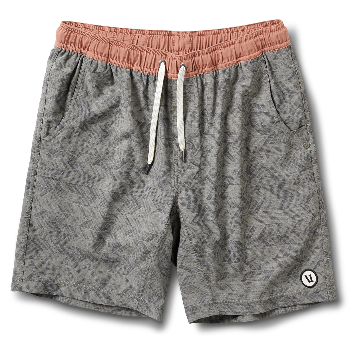 Kore Short Lined 7 | Grey Herringbone