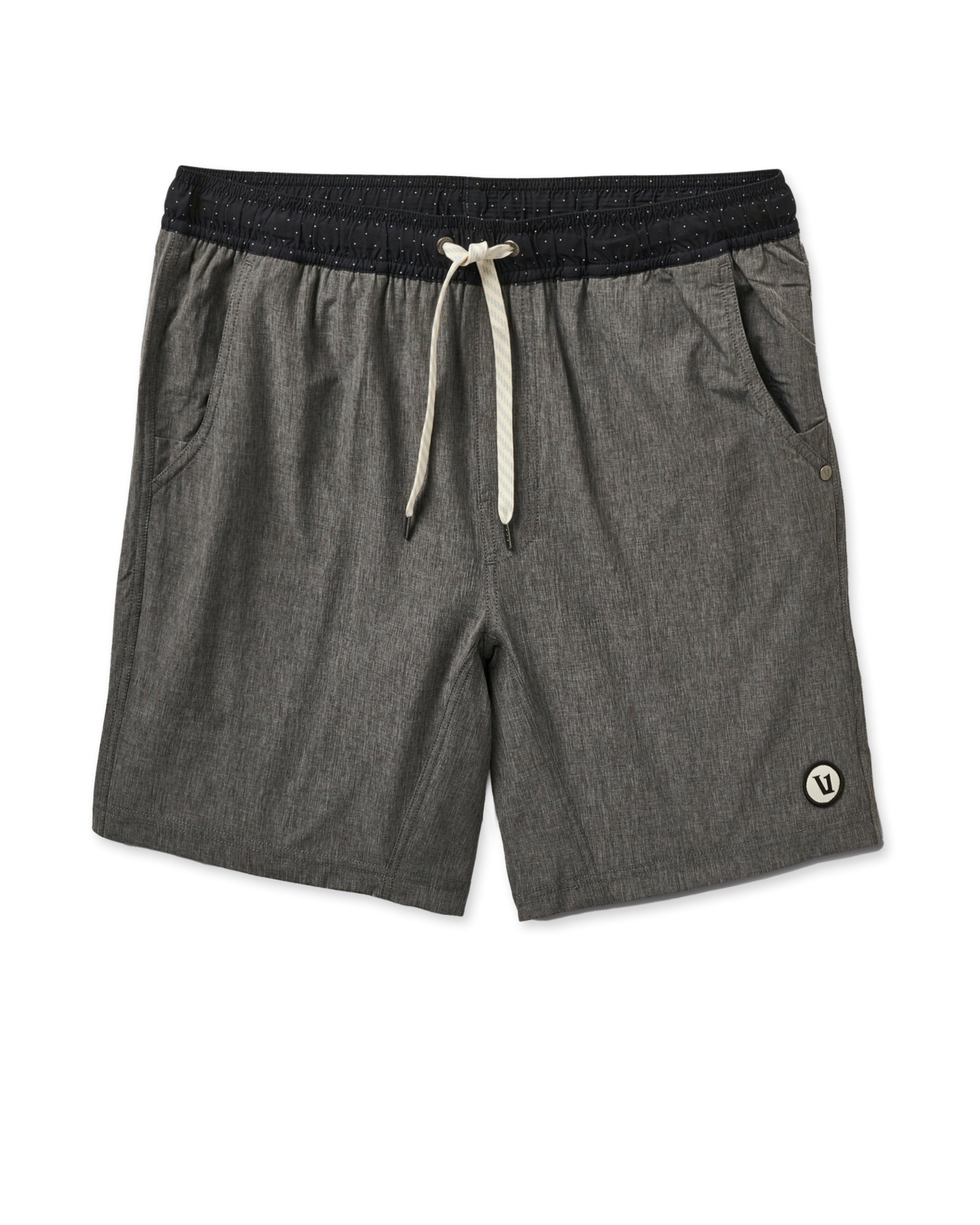 Kore Short Lined 7 | Vintage Charcoal Linen Texture - Image 6