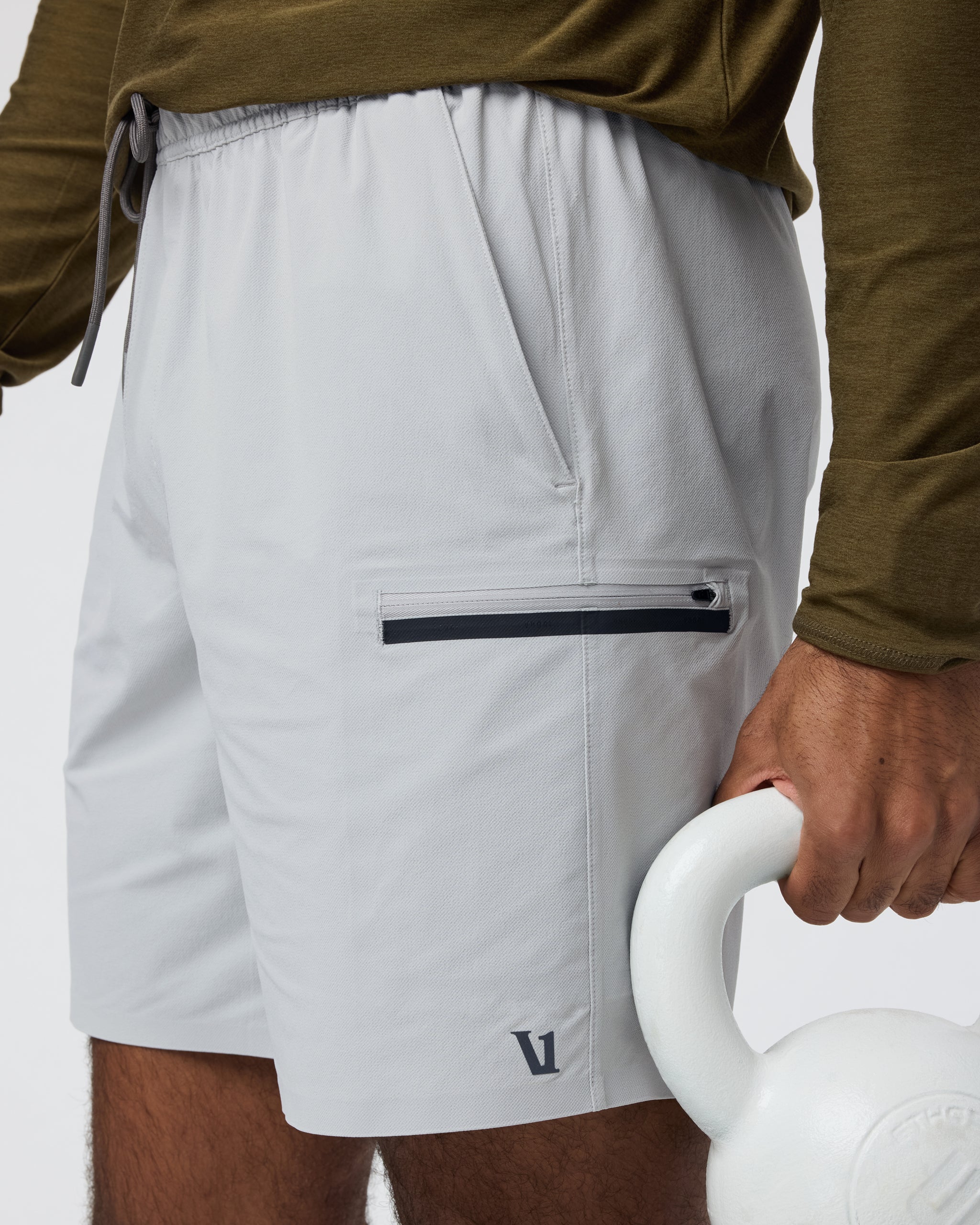 Grafton Short Unlined 7 | Sky Grey