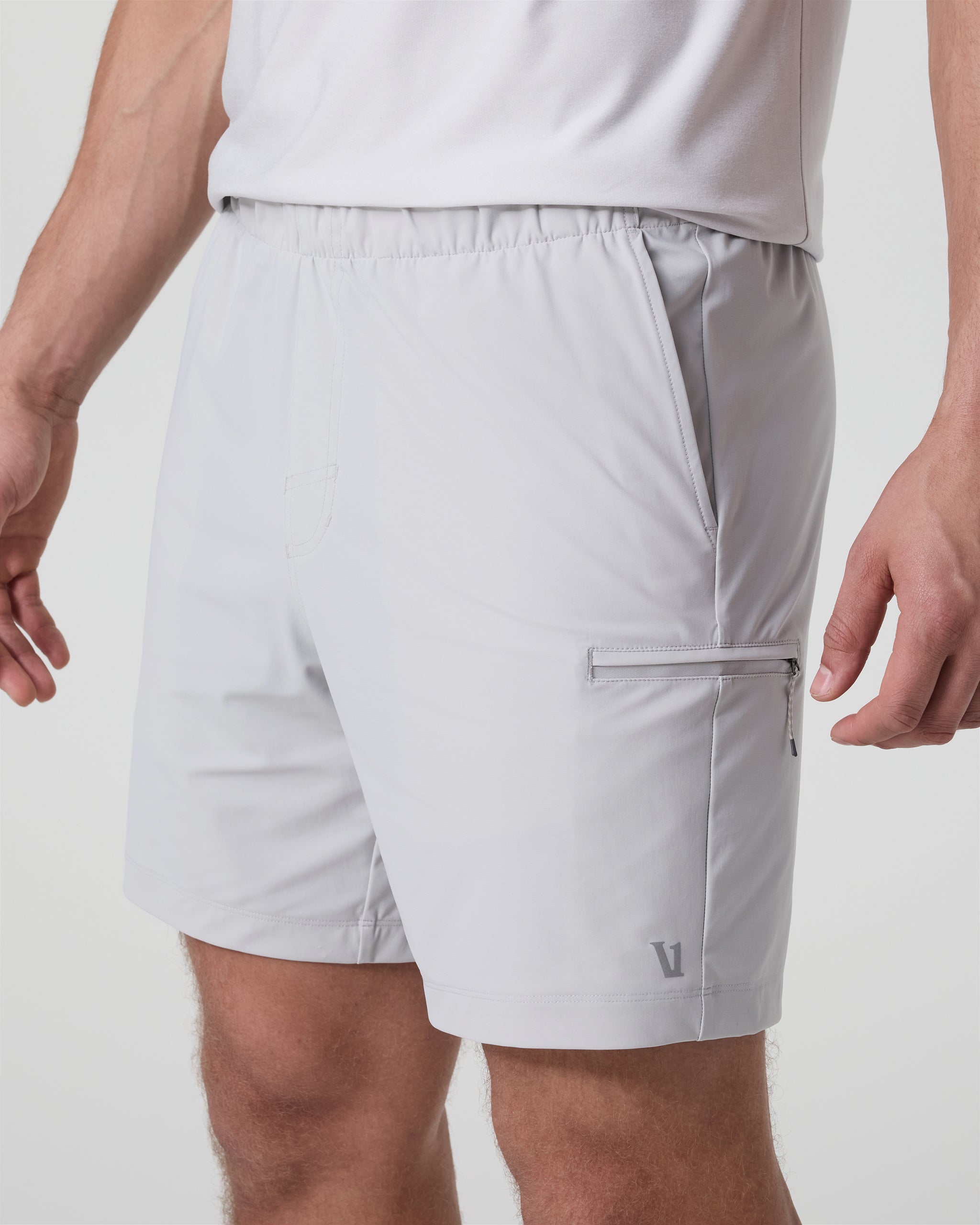 Fleet Sport Short Unlined 7 | Sky Grey - Image 2
