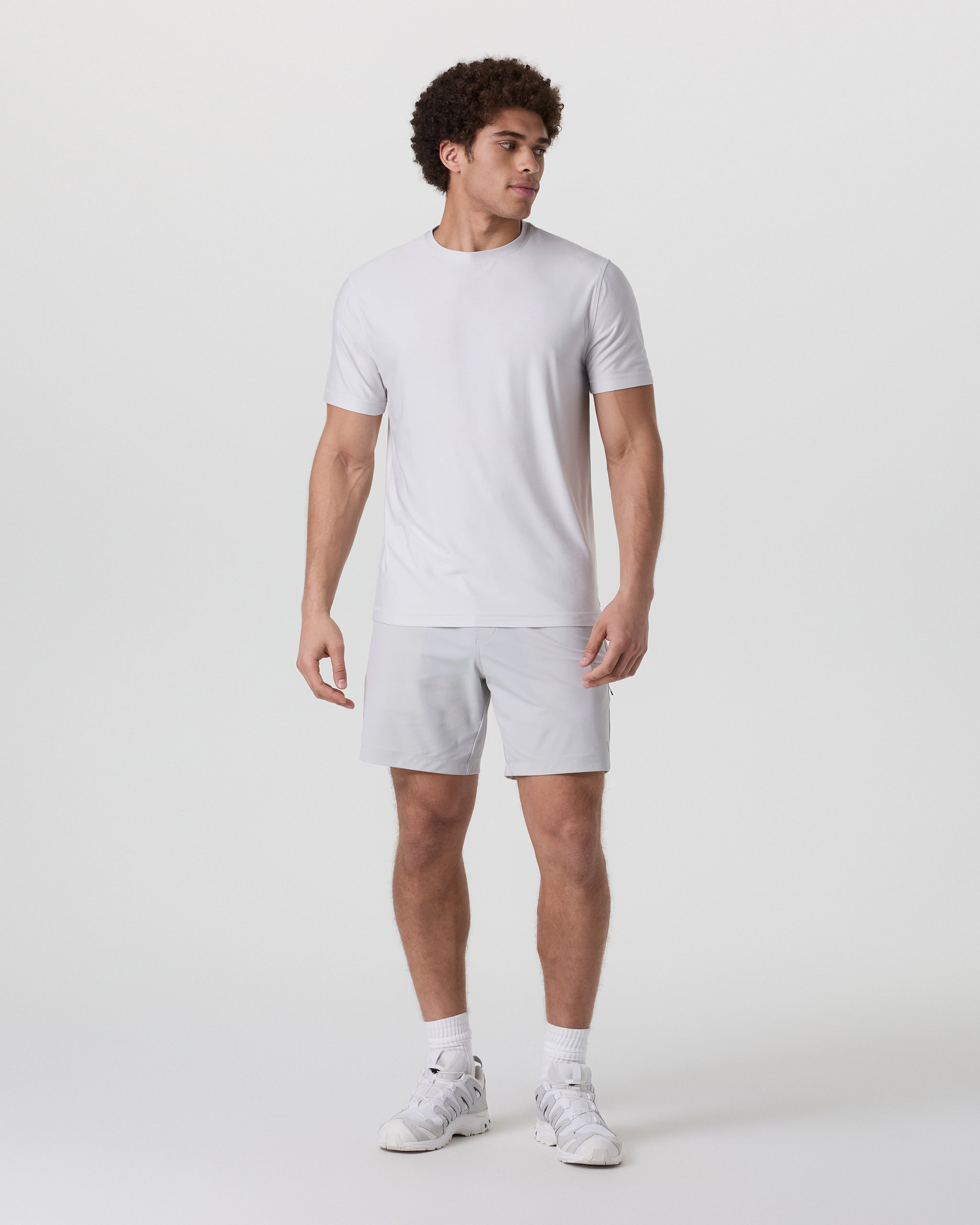 Fleet Sport Short Unlined 7 | Sky Grey - Image 4