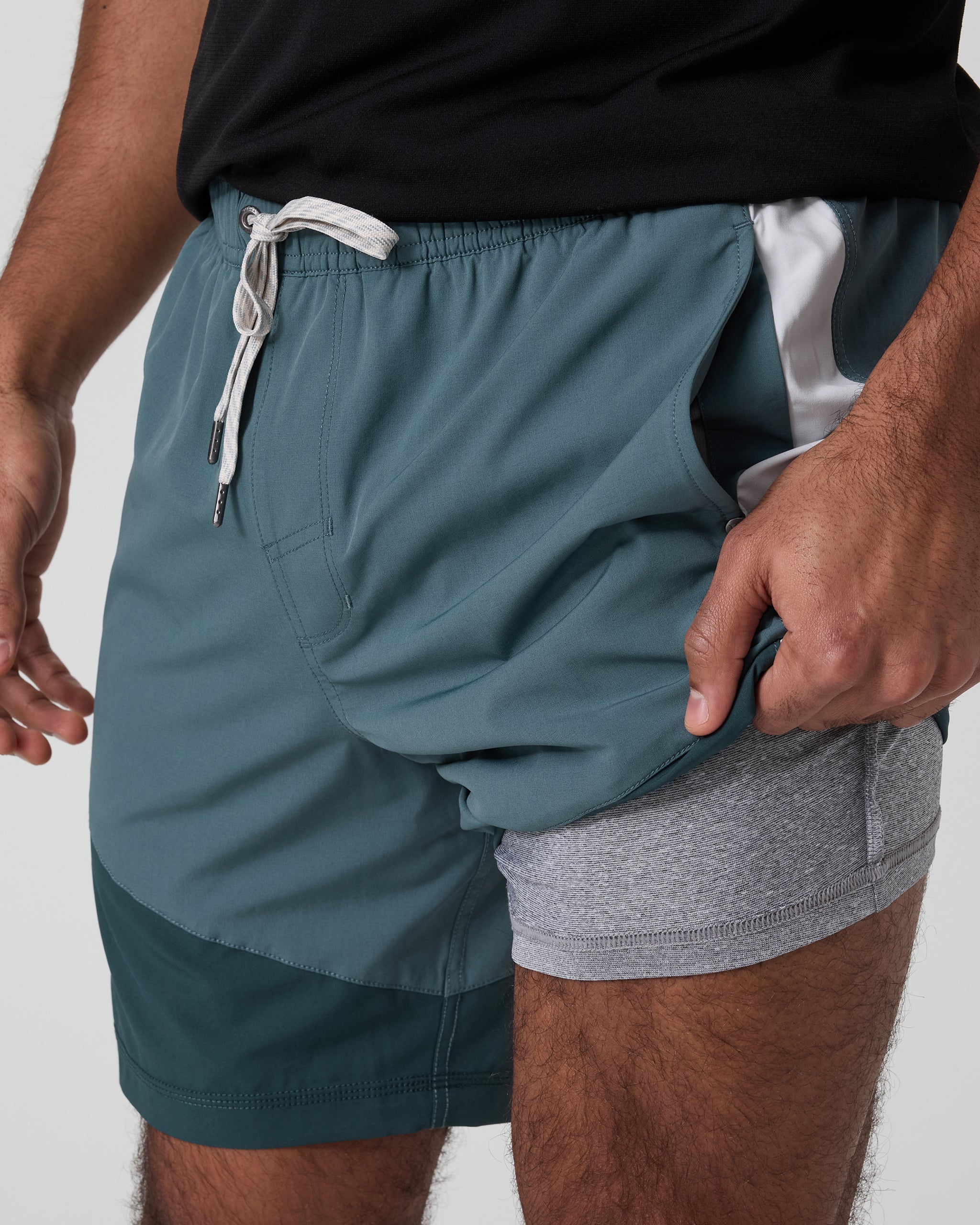 Kore Short X1 Lined Classic Fit 7 | Light Deep Sea/Deep Sea/Salt - Image 4