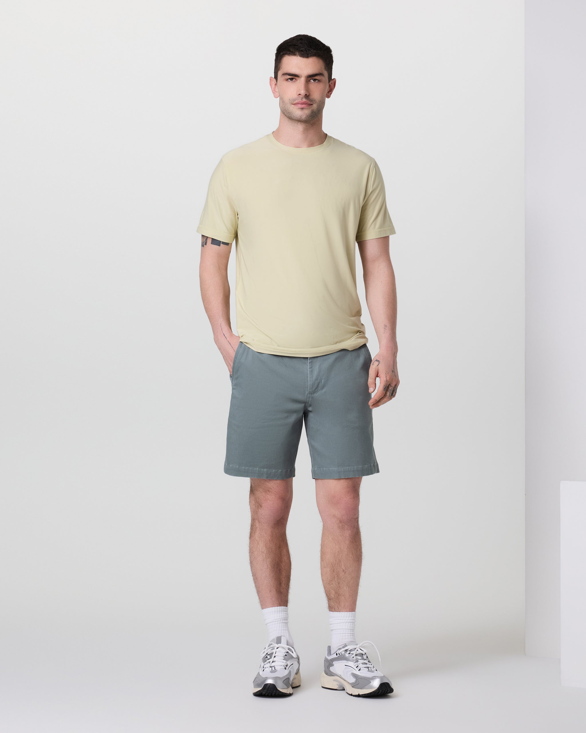 Fletcher Chino Short 8 | Dusty Blue - Image 3