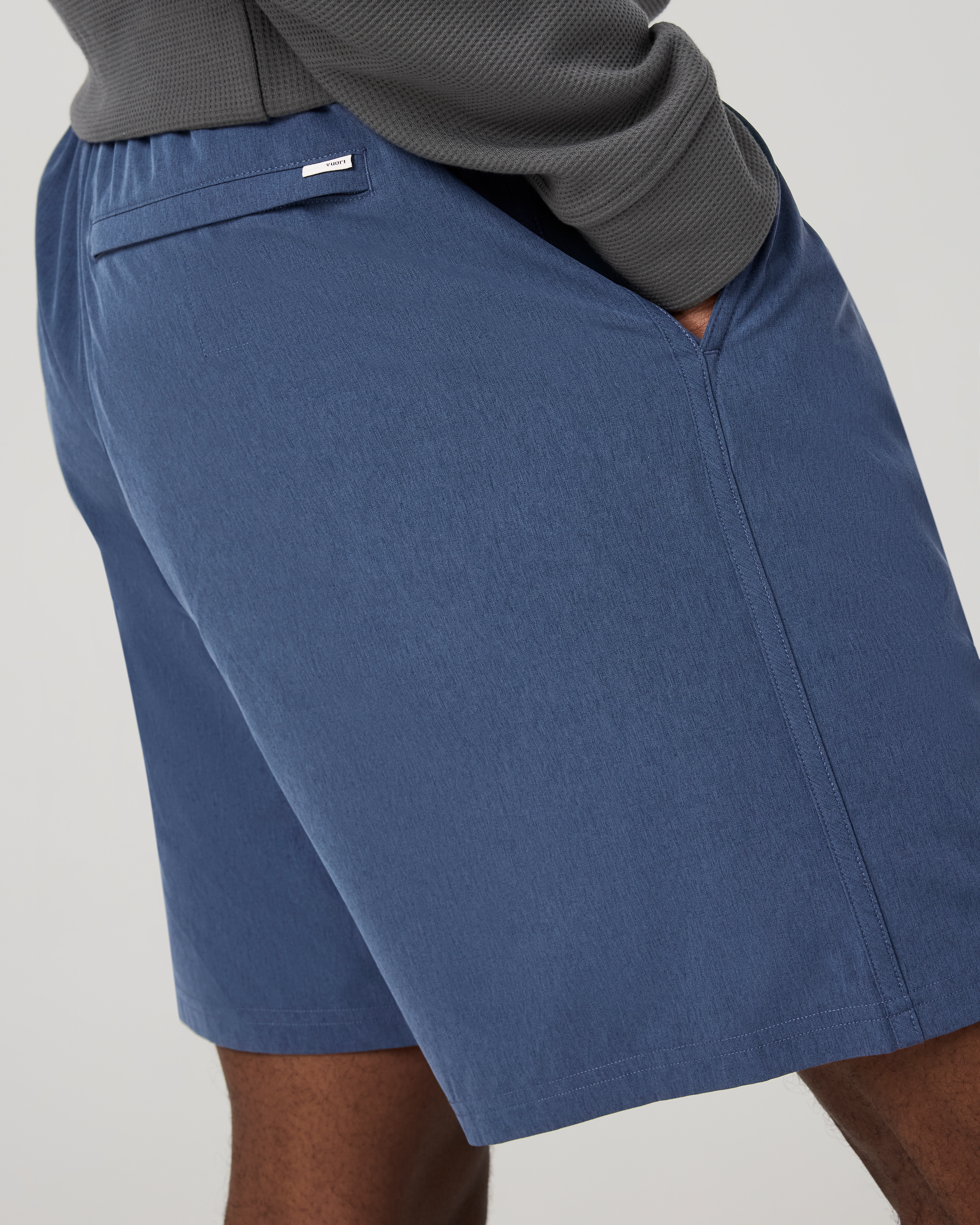 Banks Session Short Unlined 7 | Azure Linen Texture - Image 5