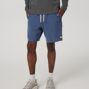 Banks Session Short Unlined 7 | Azure Linen Texture
