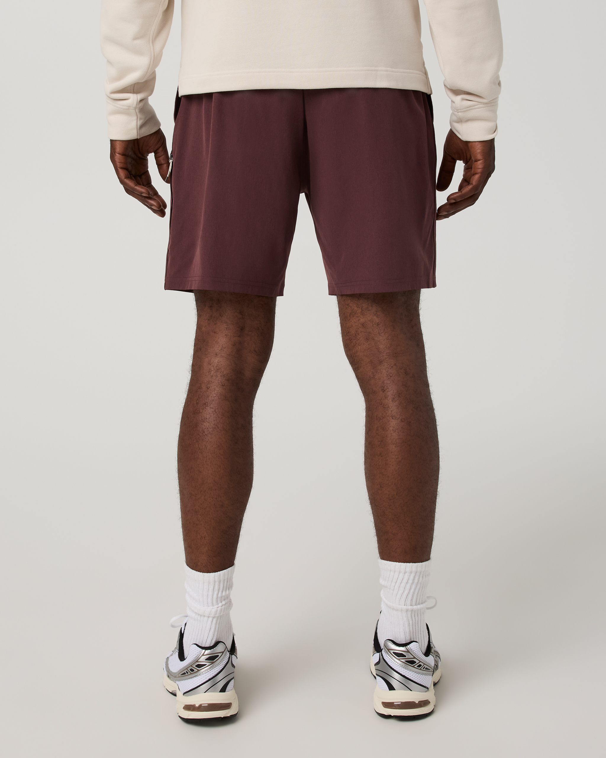 Banks Session Short Unlined 7 | Boysenberry Linen Texture - Image 5