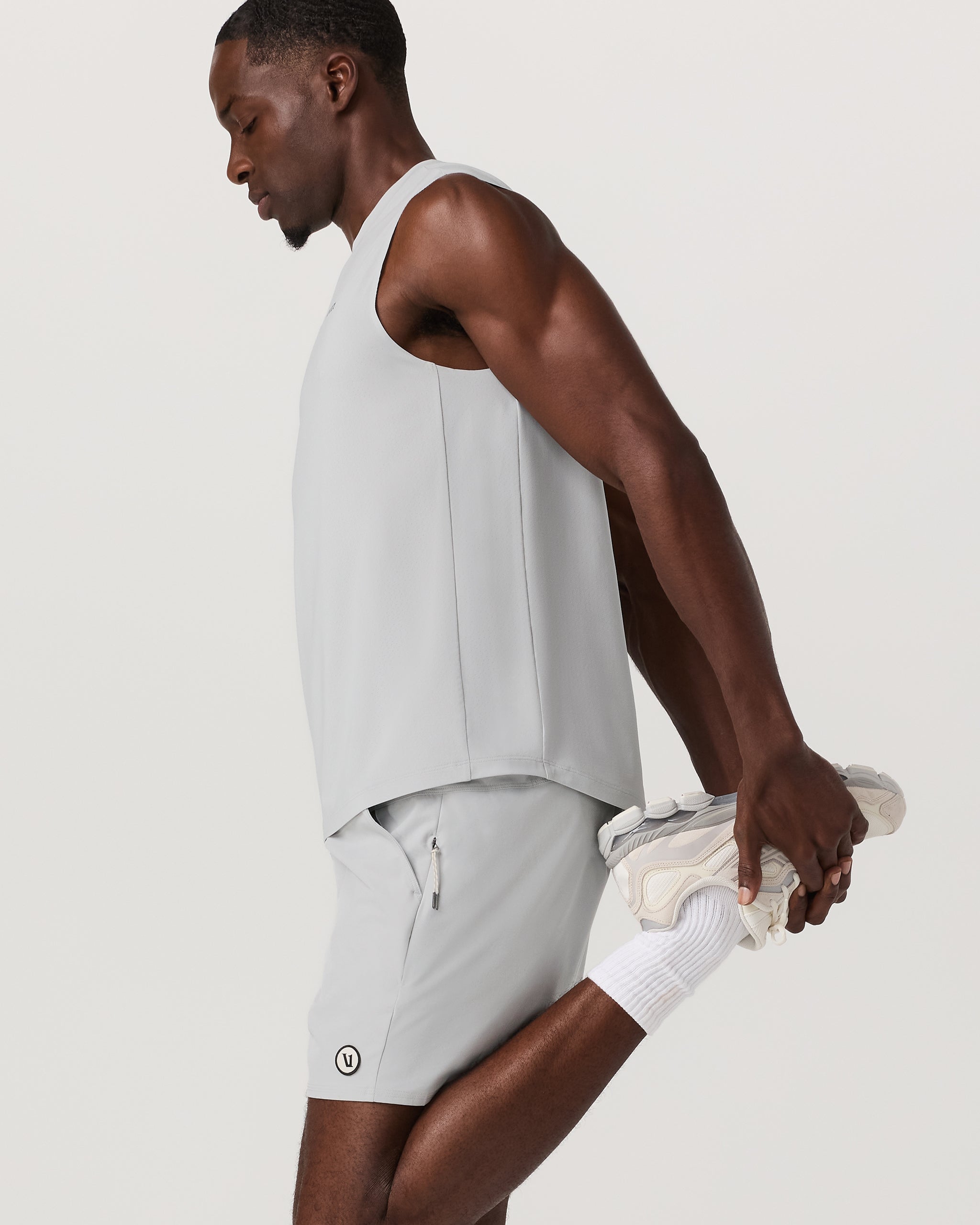 Maverick Volley Short Lined | Sky Grey - Image 3
