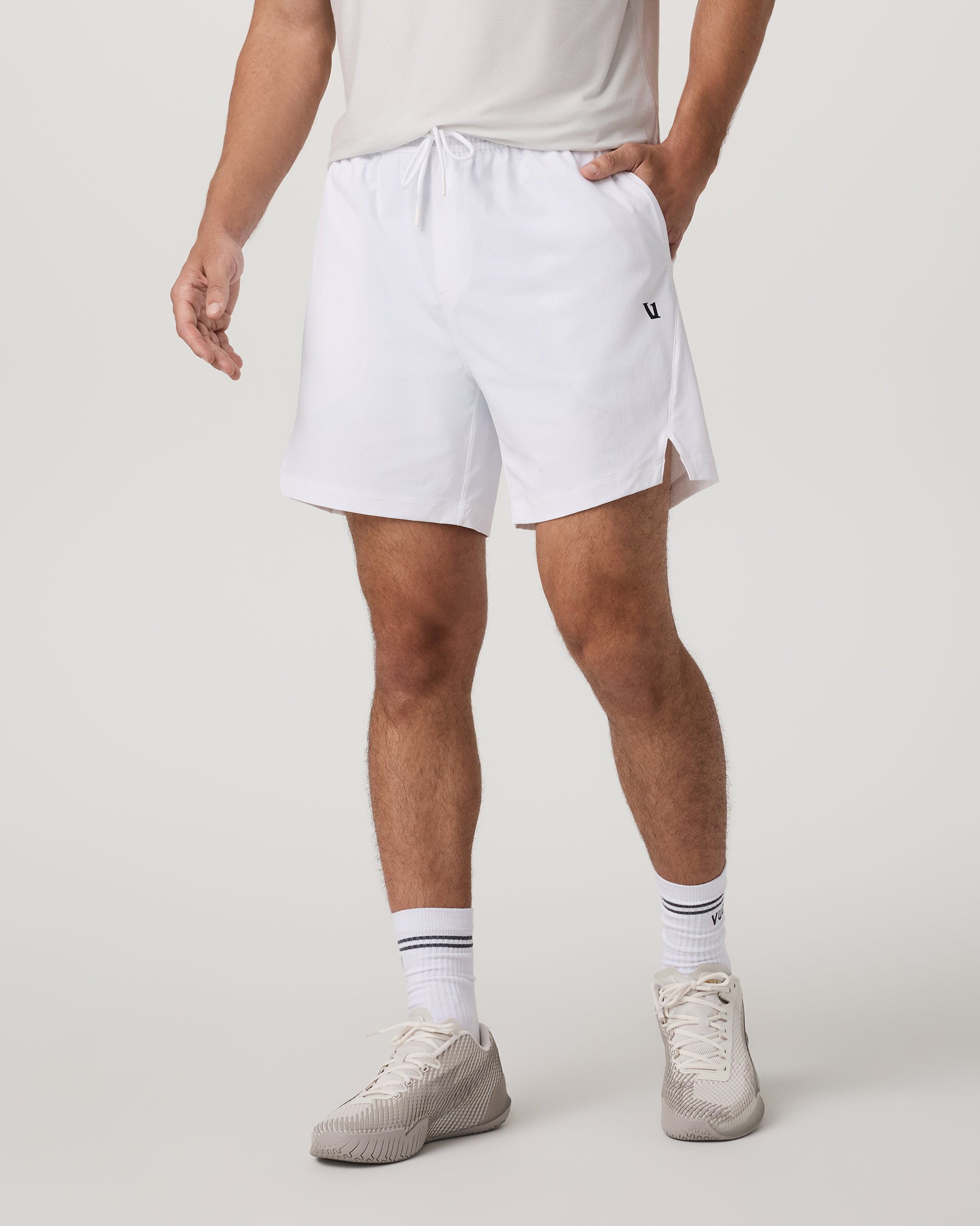 Crosscourt Short Unlined 7 | White - Image 5