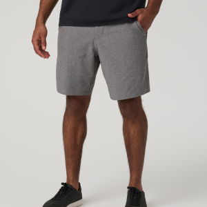 Aim Short 8 | Gull Grey Linen Texture