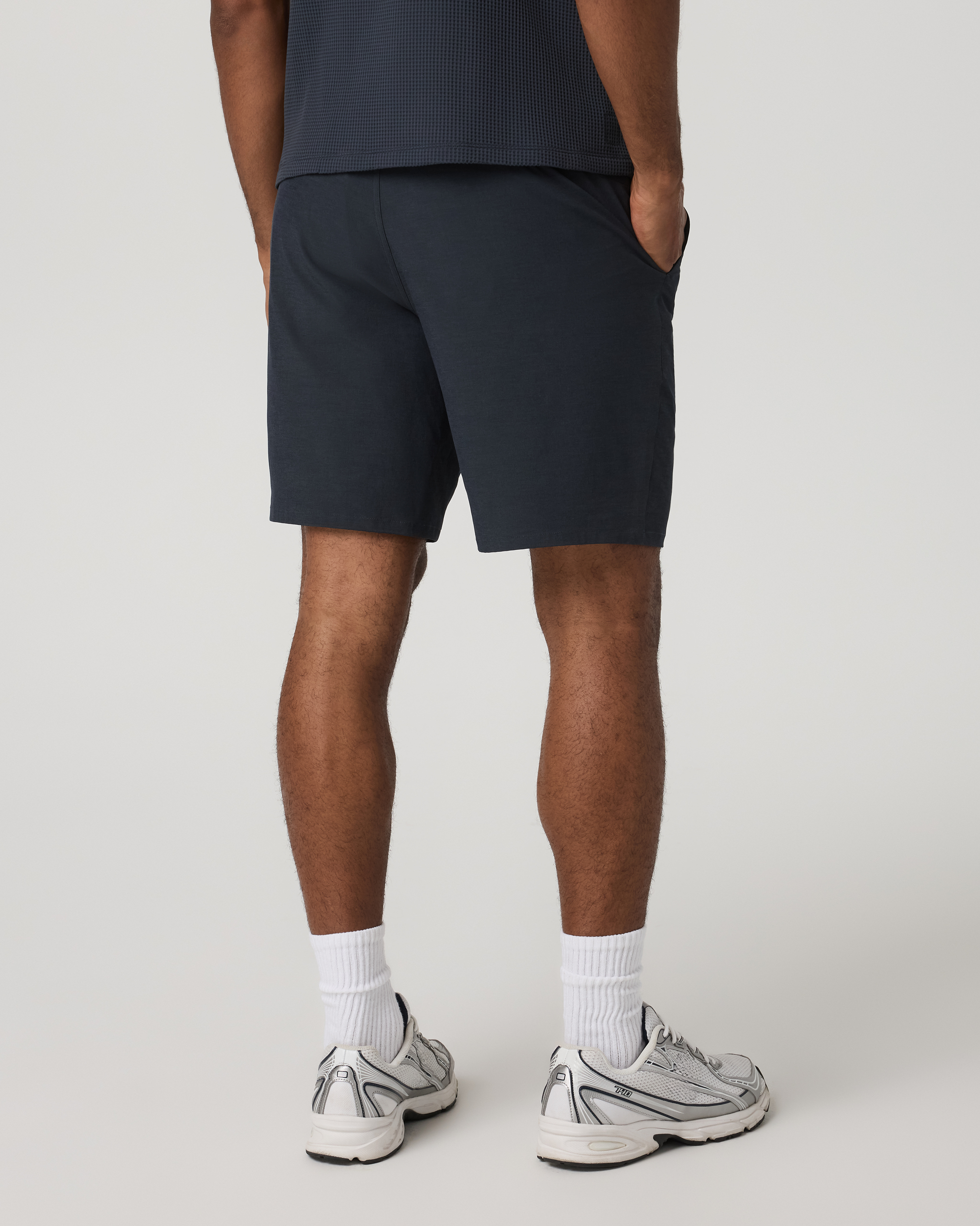 Aim Short 8 | Navy Linen Texture - Image 4