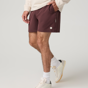 Banks Session Short Unlined 5 | Boysenberry Linen Texture