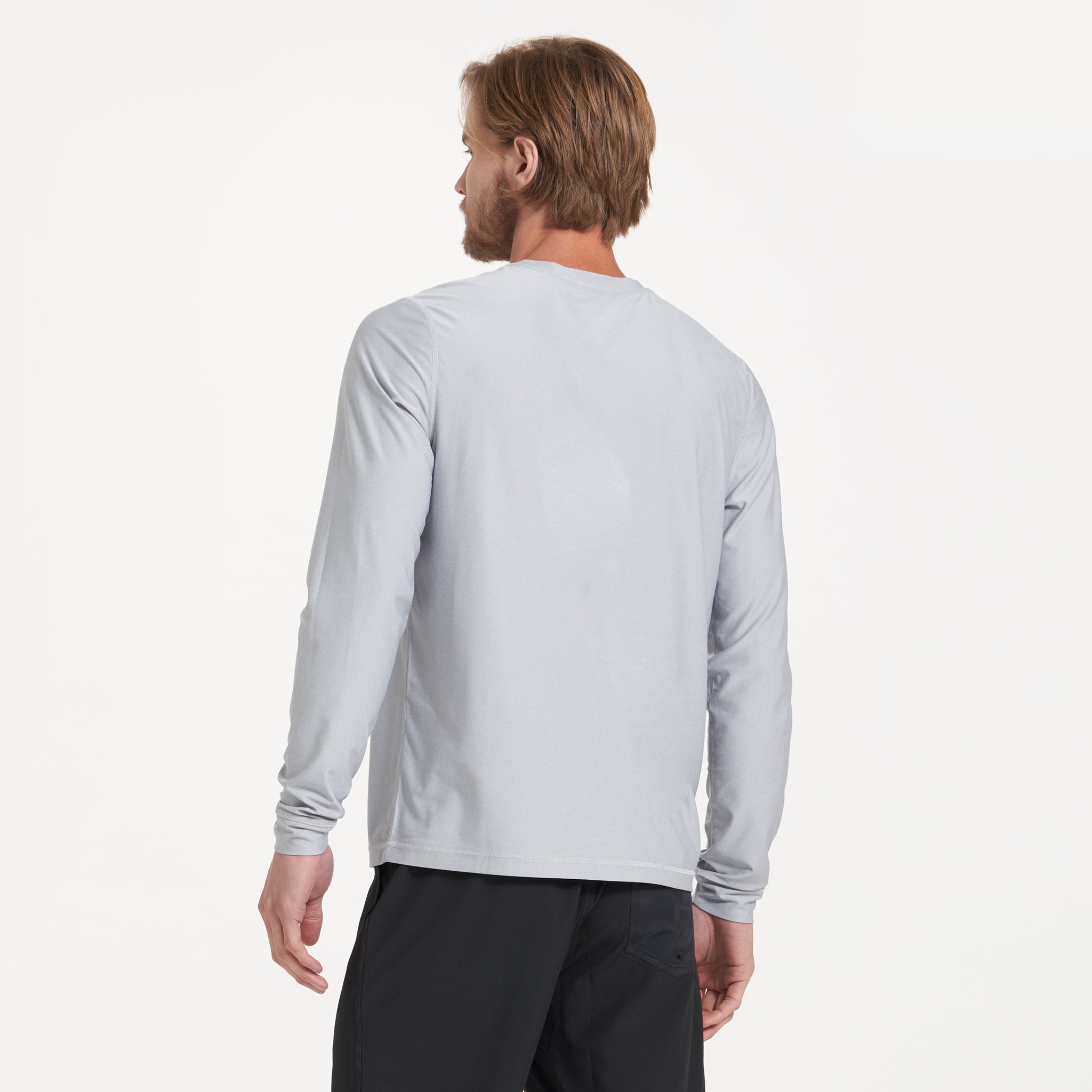 Long-Sleeve Uluwatu 2.0 Water Tee | Platinum Heather - Image 3