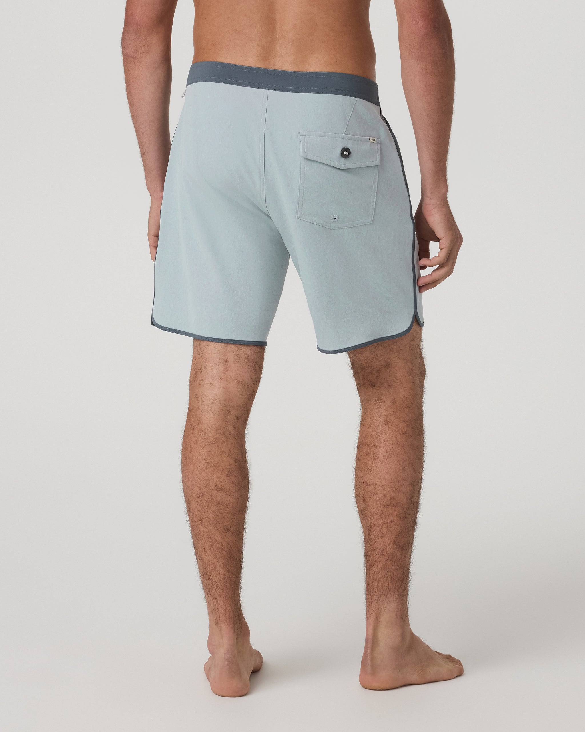 Cruise Boardshort 7 | Blue Haze Linen Texture - Image 4