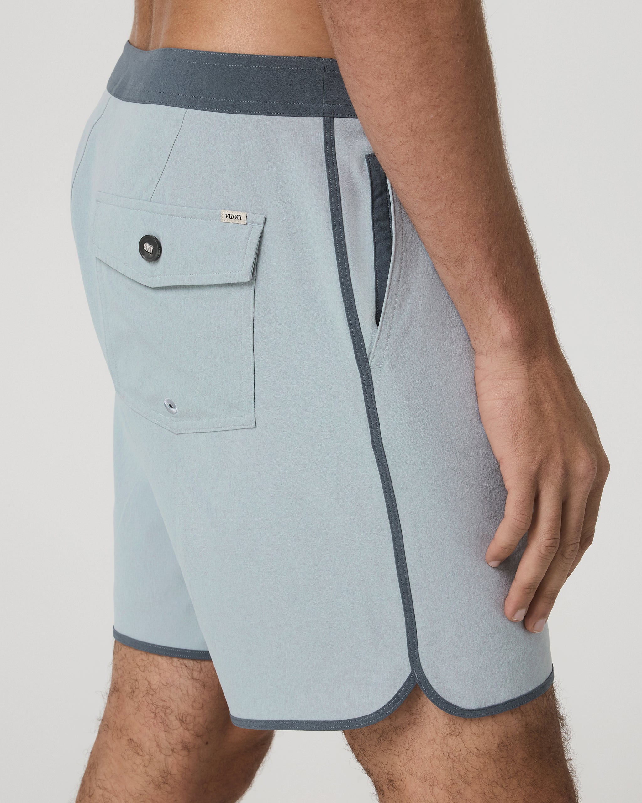Cruise Boardshort 7 | Blue Haze Linen Texture - Image 2