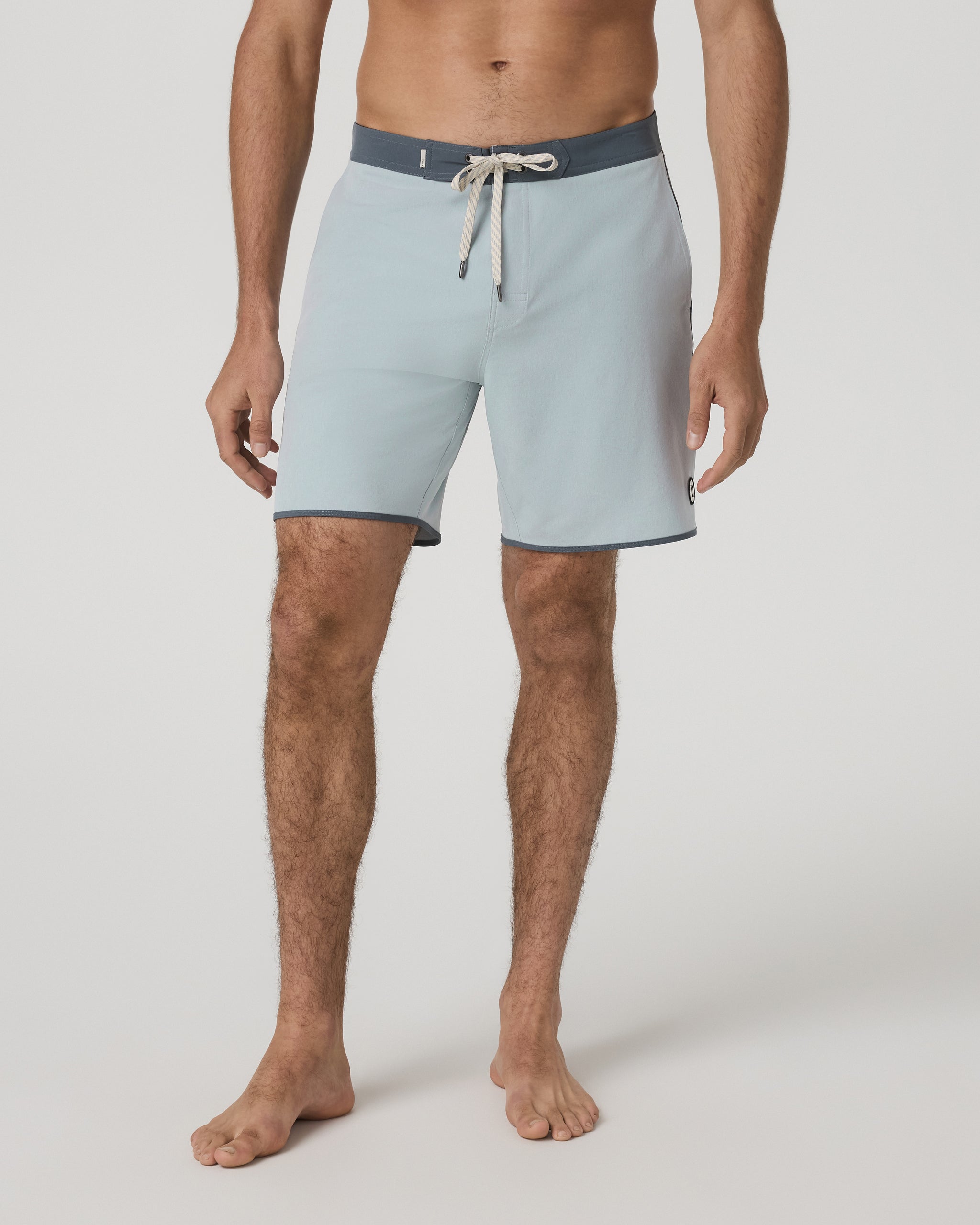 Cruise Boardshort 7 | Blue Haze Linen Texture