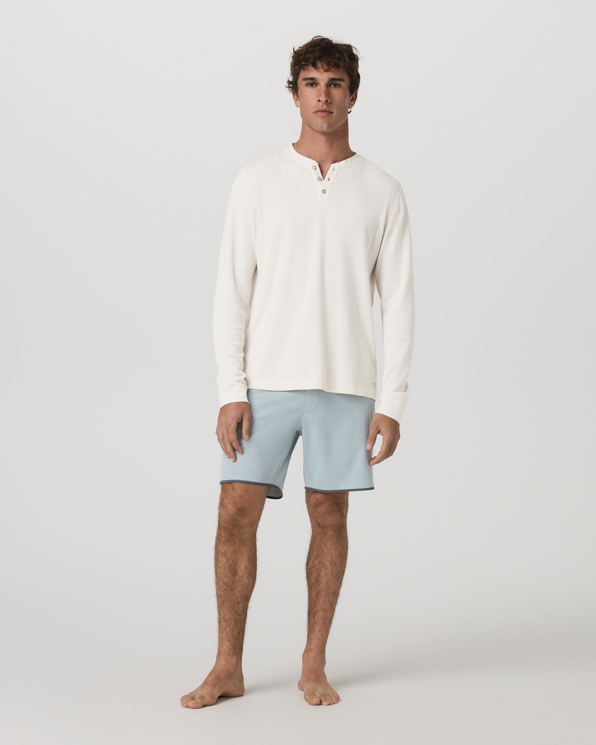 Cruise Boardshort 7 | Blue Haze Linen Texture - Image 5