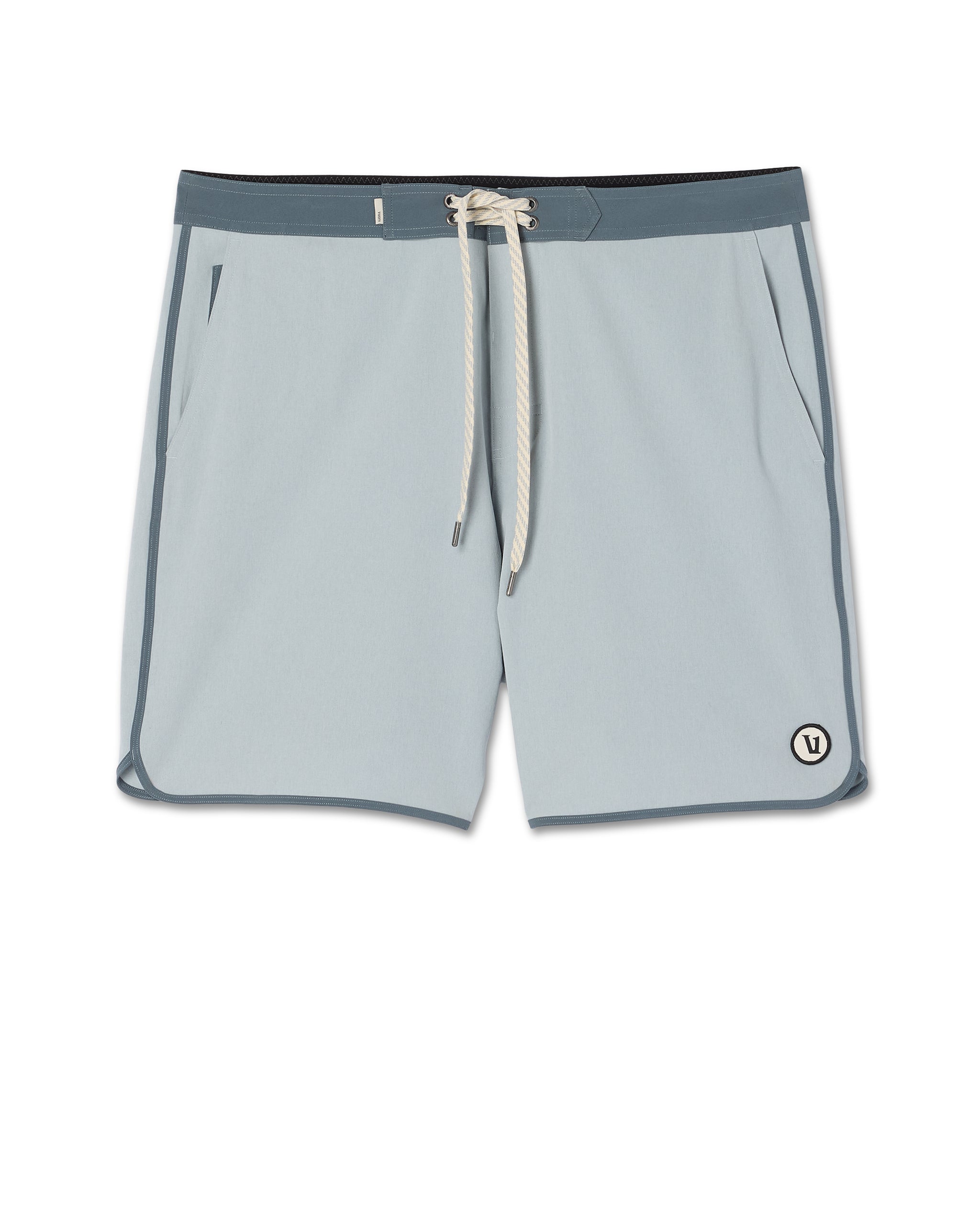 Cruise Boardshort 7 | Blue Haze Linen Texture - Image 6