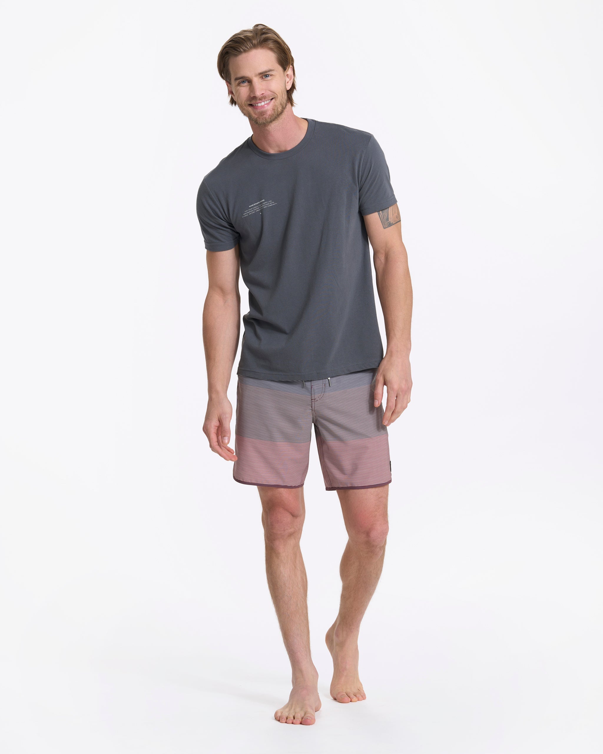 Cruise Boardshort | Chestnut Wave Stripe - Image 5