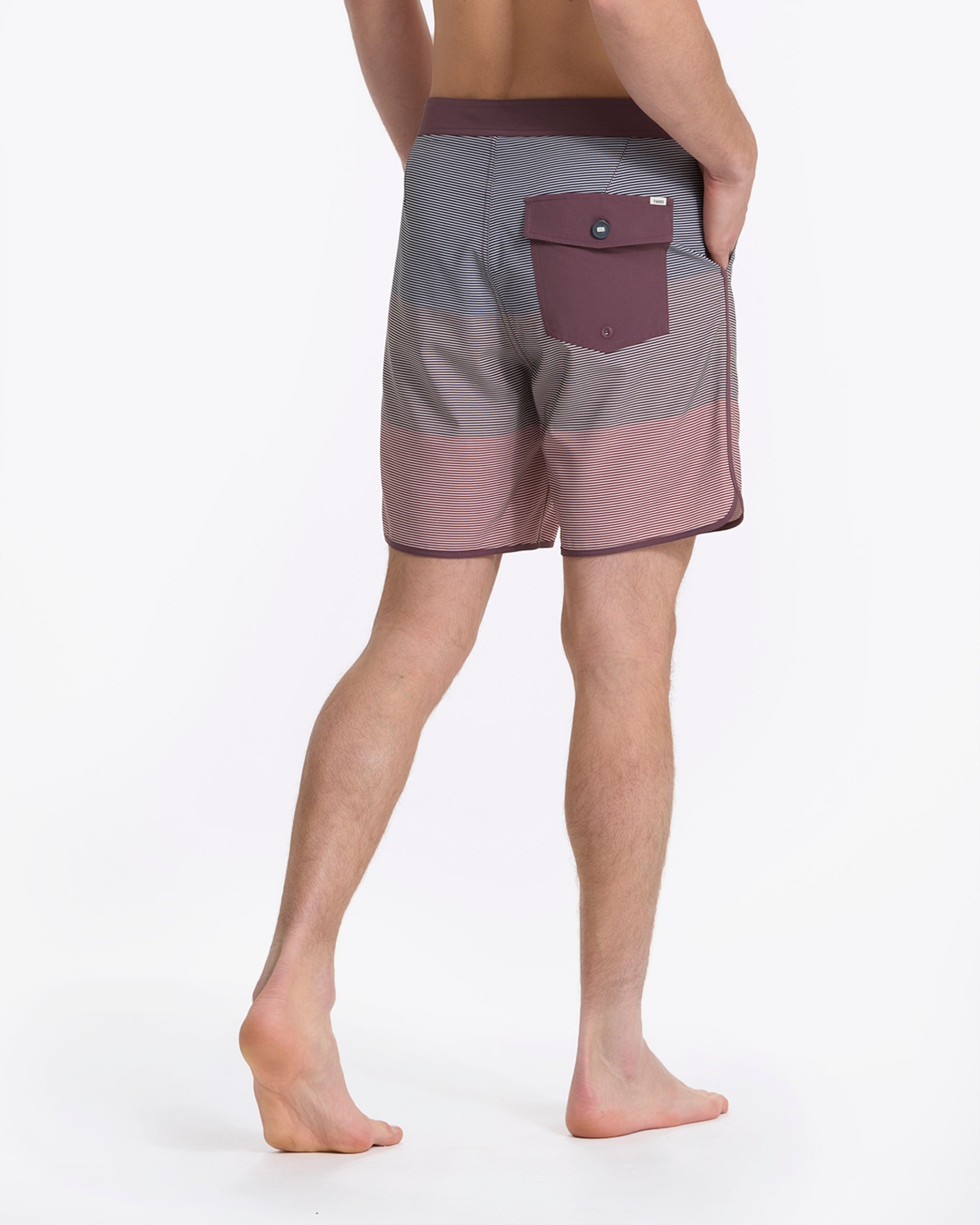 Cruise Boardshort | Chestnut Wave Stripe - Image 2