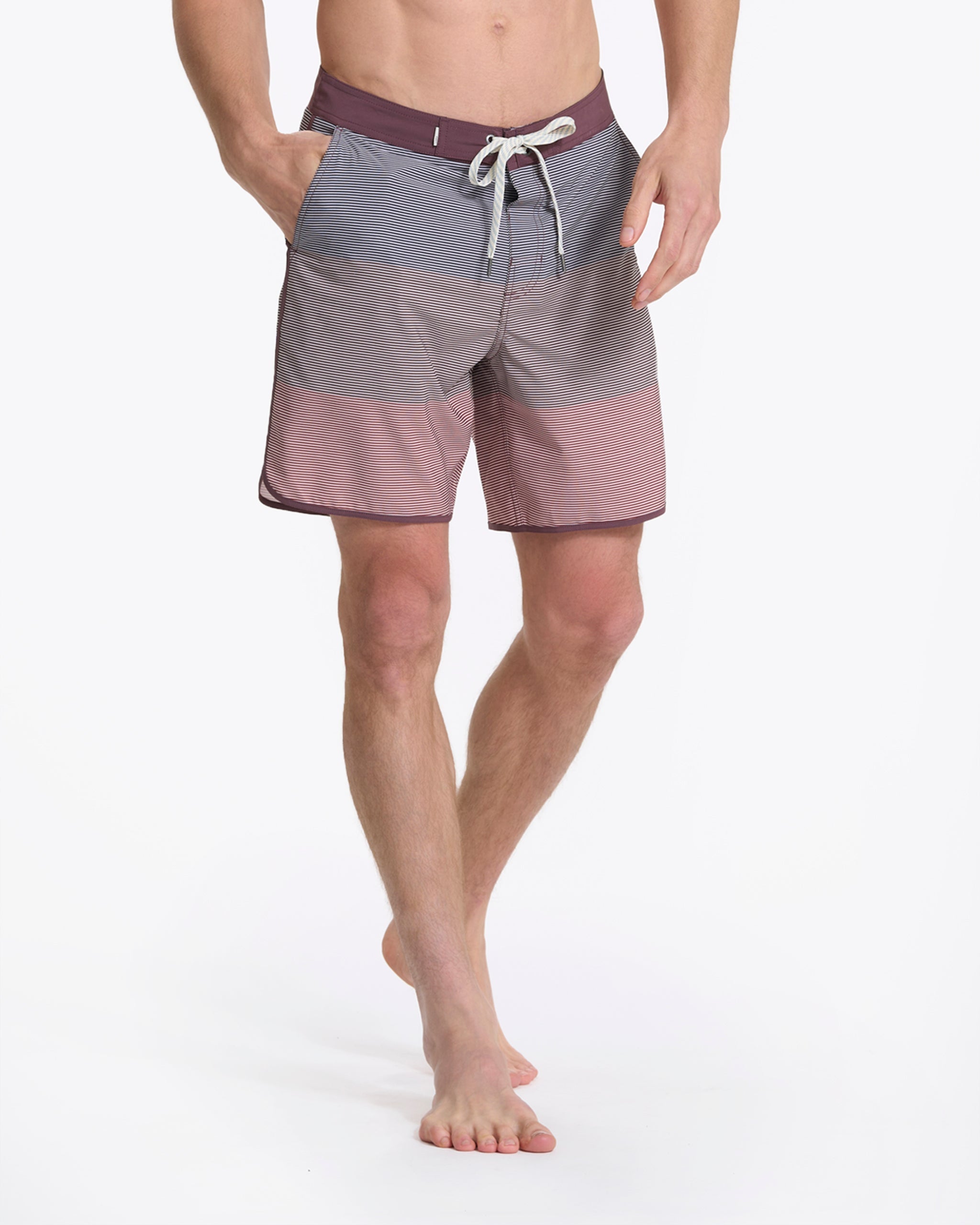 Cruise Boardshort | Chestnut Wave Stripe - Image 3