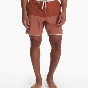 Cruise Boardshort | Dark Penny Linen Texture Block