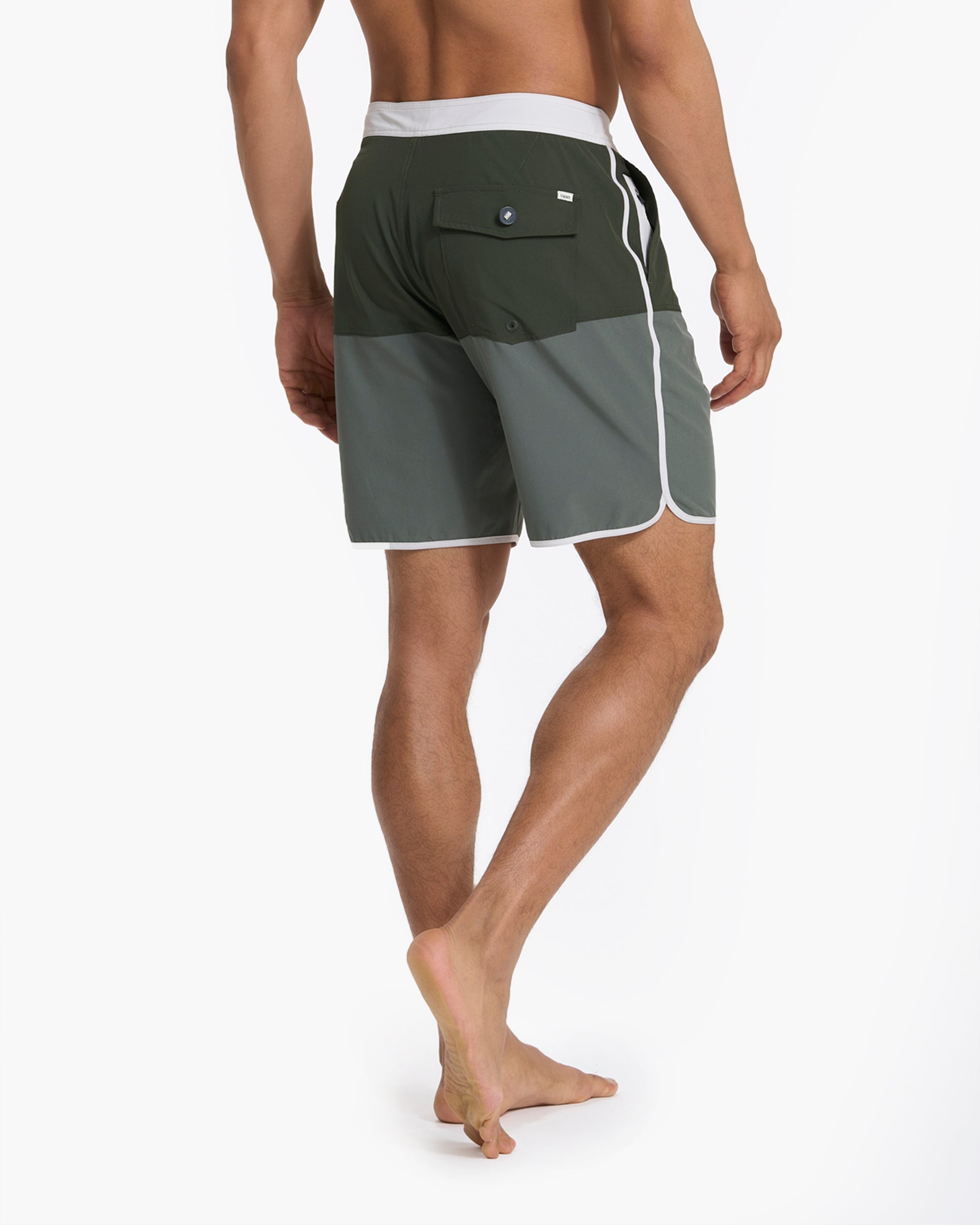 Cruise Boardshort | Dusty Pine Colorblock - Image 3