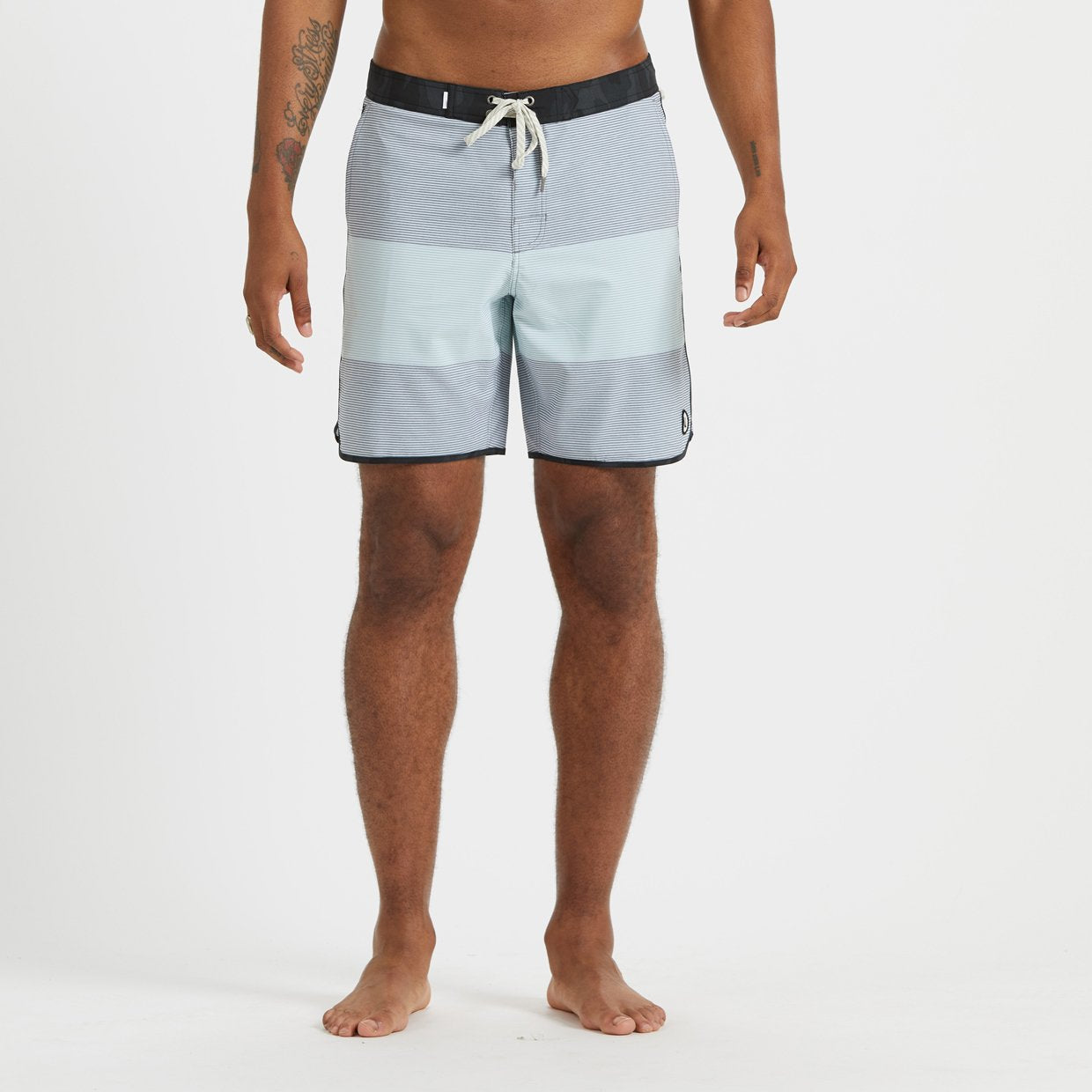 Cruise Boardshort | Grey Sea Glass Wave Stripe