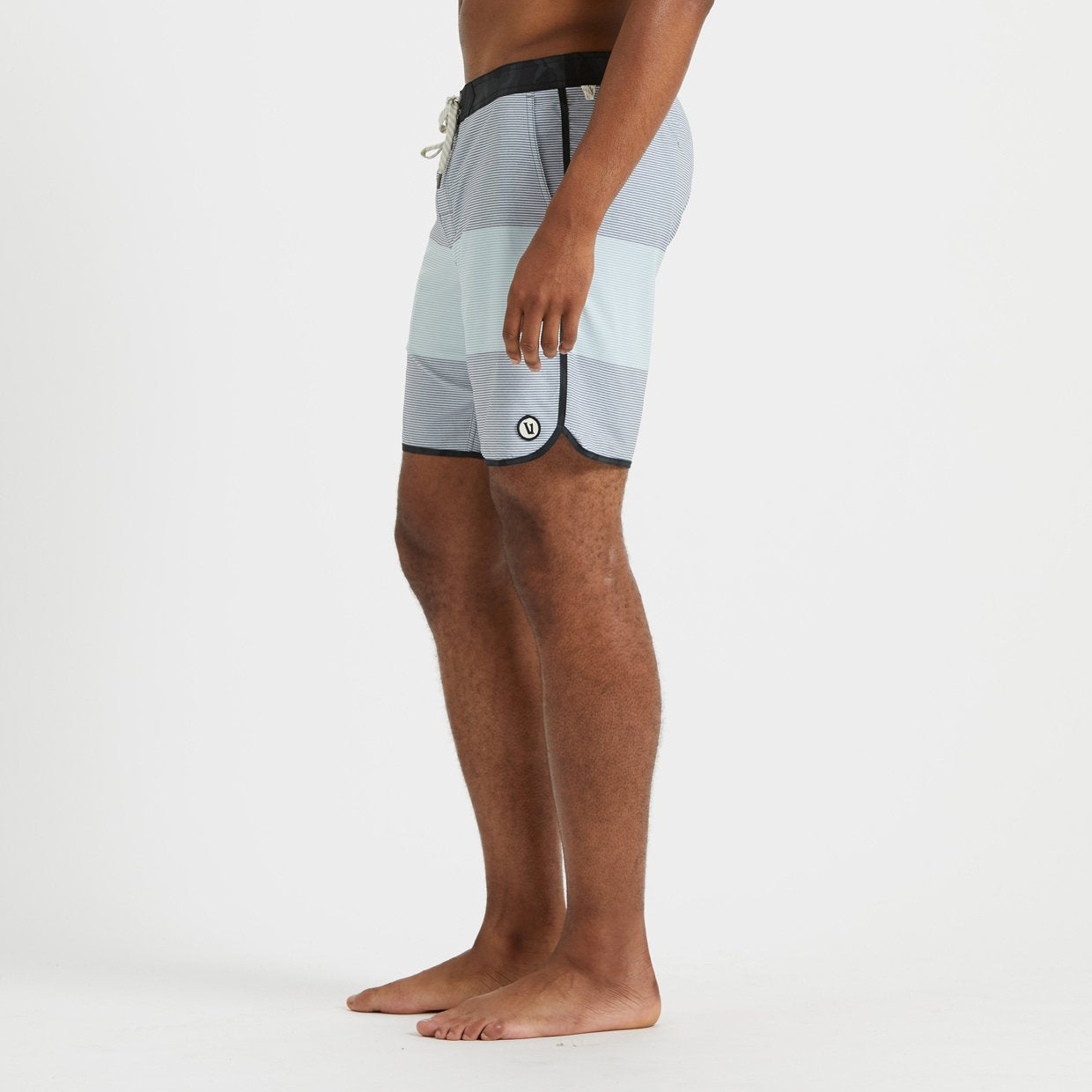 Cruise Boardshort | Grey Sea Glass Wave Stripe - Image 2