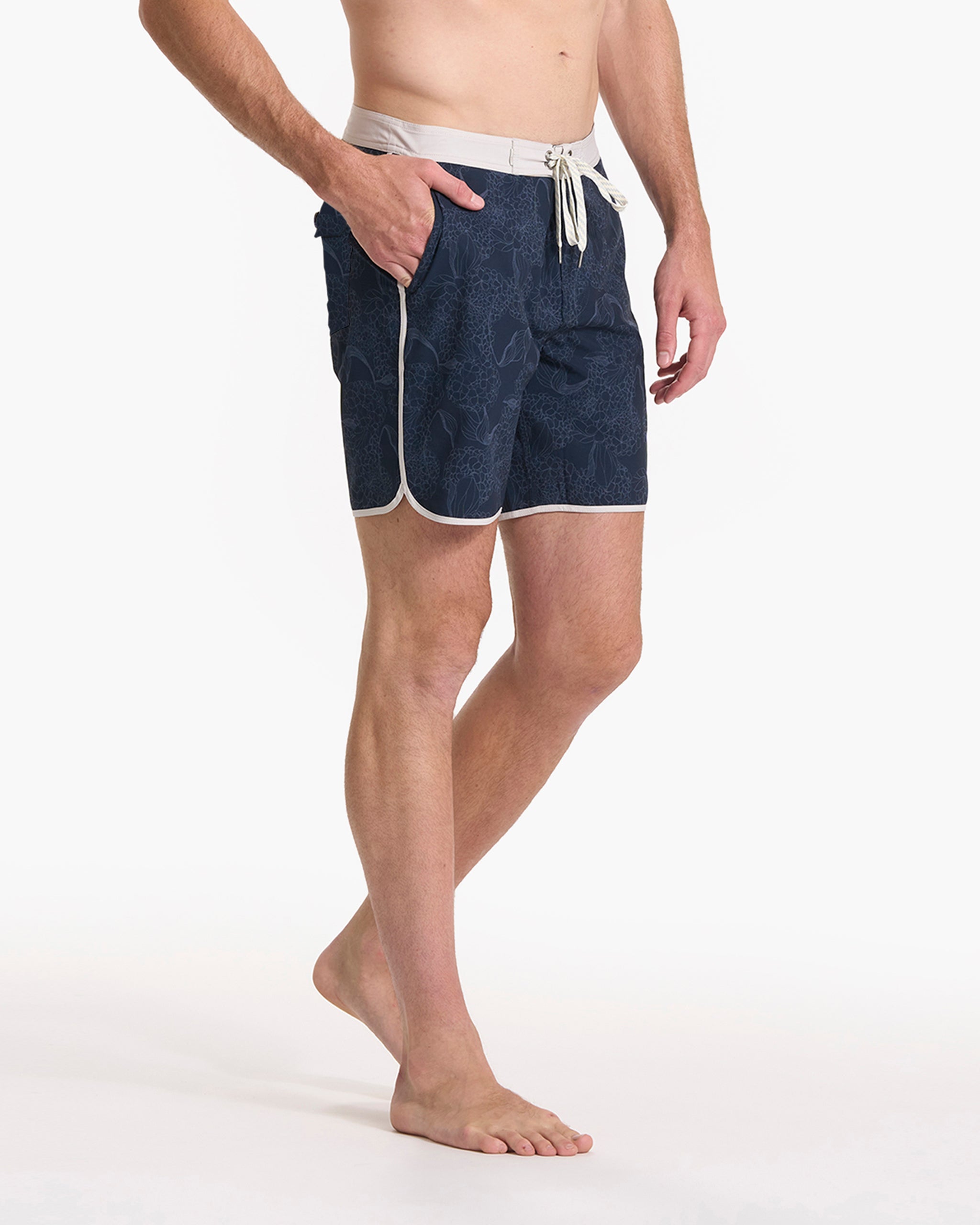 Cruise Boardshort | Ink Hydrangea - Image 3