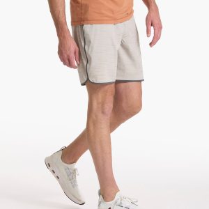 Banks Short Unlined 7 | Beachsand Slub Stripe
