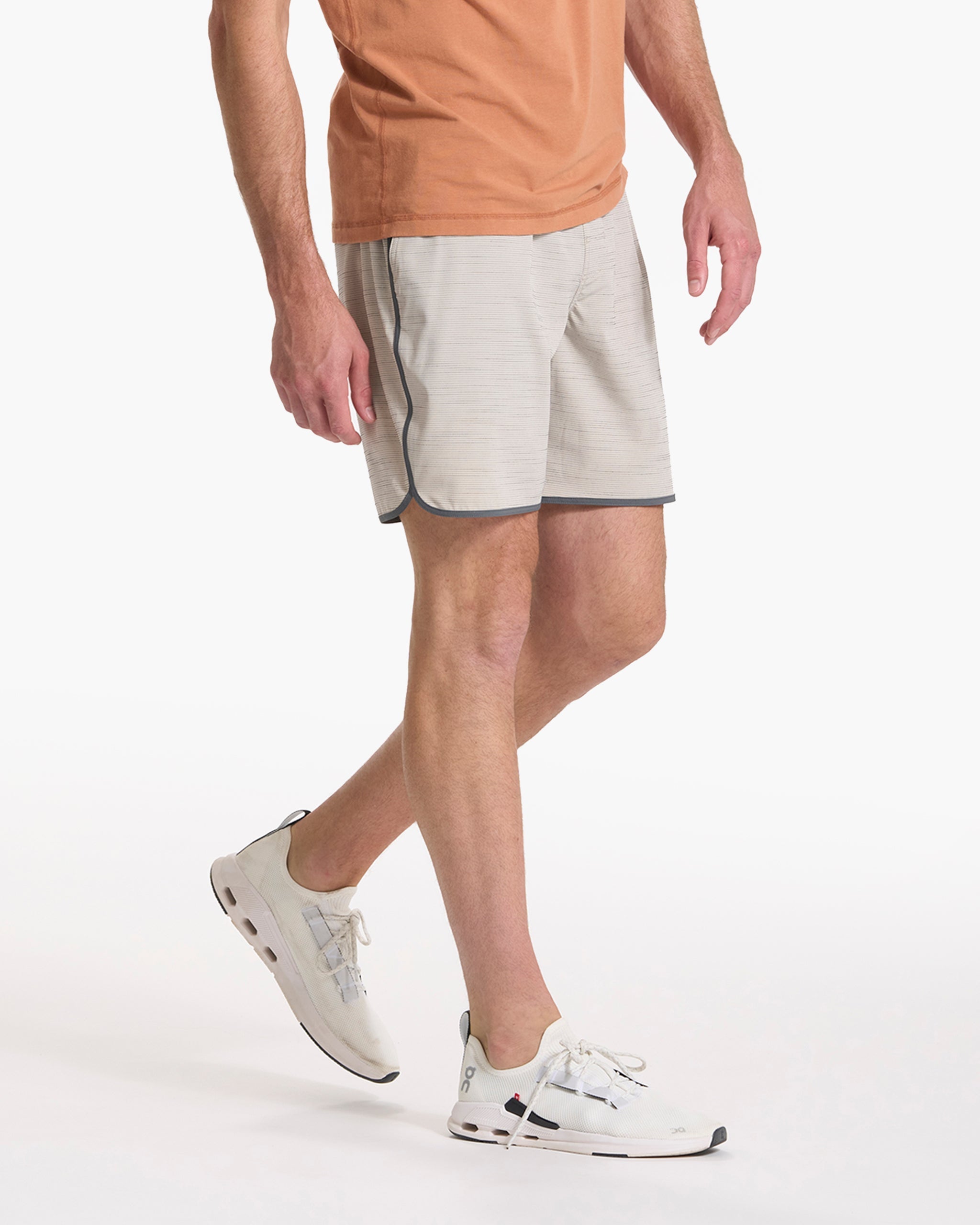 Banks Short Unlined 7 | Beachsand Slub Stripe