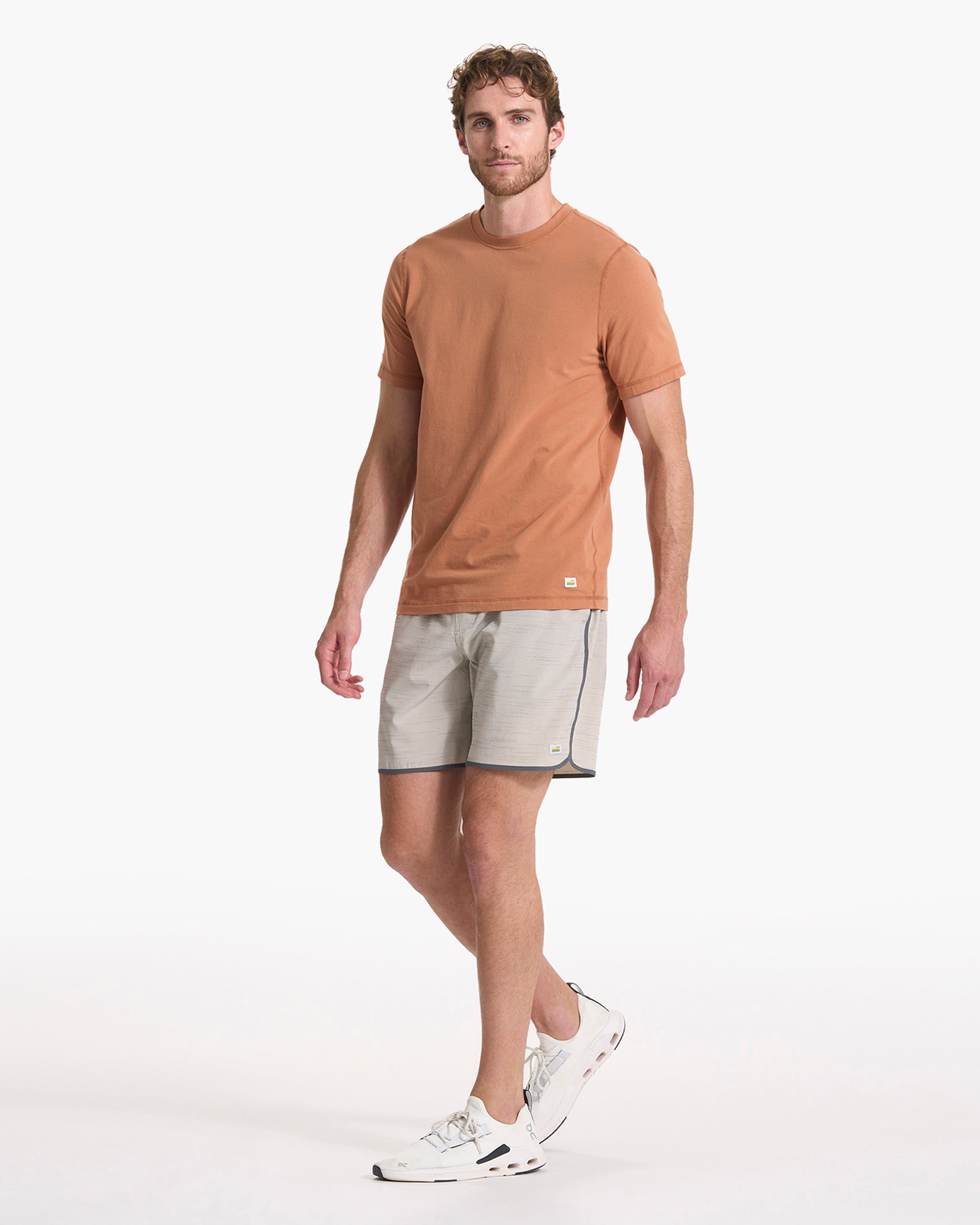 Banks Short Unlined 7 | Beachsand Slub Stripe - Image 4