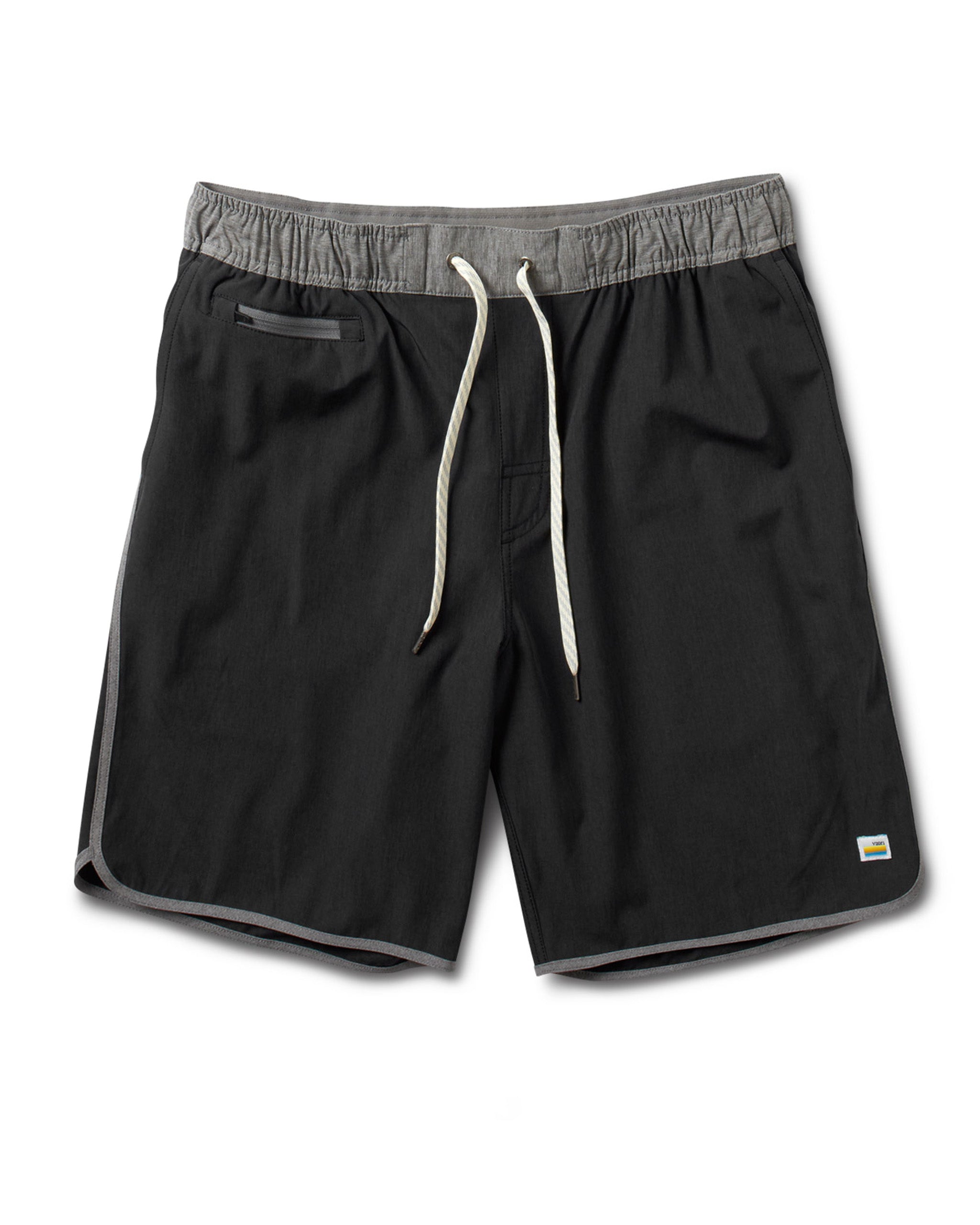 Banks Short Unlined 7 | Black Linen Texture - Image 4