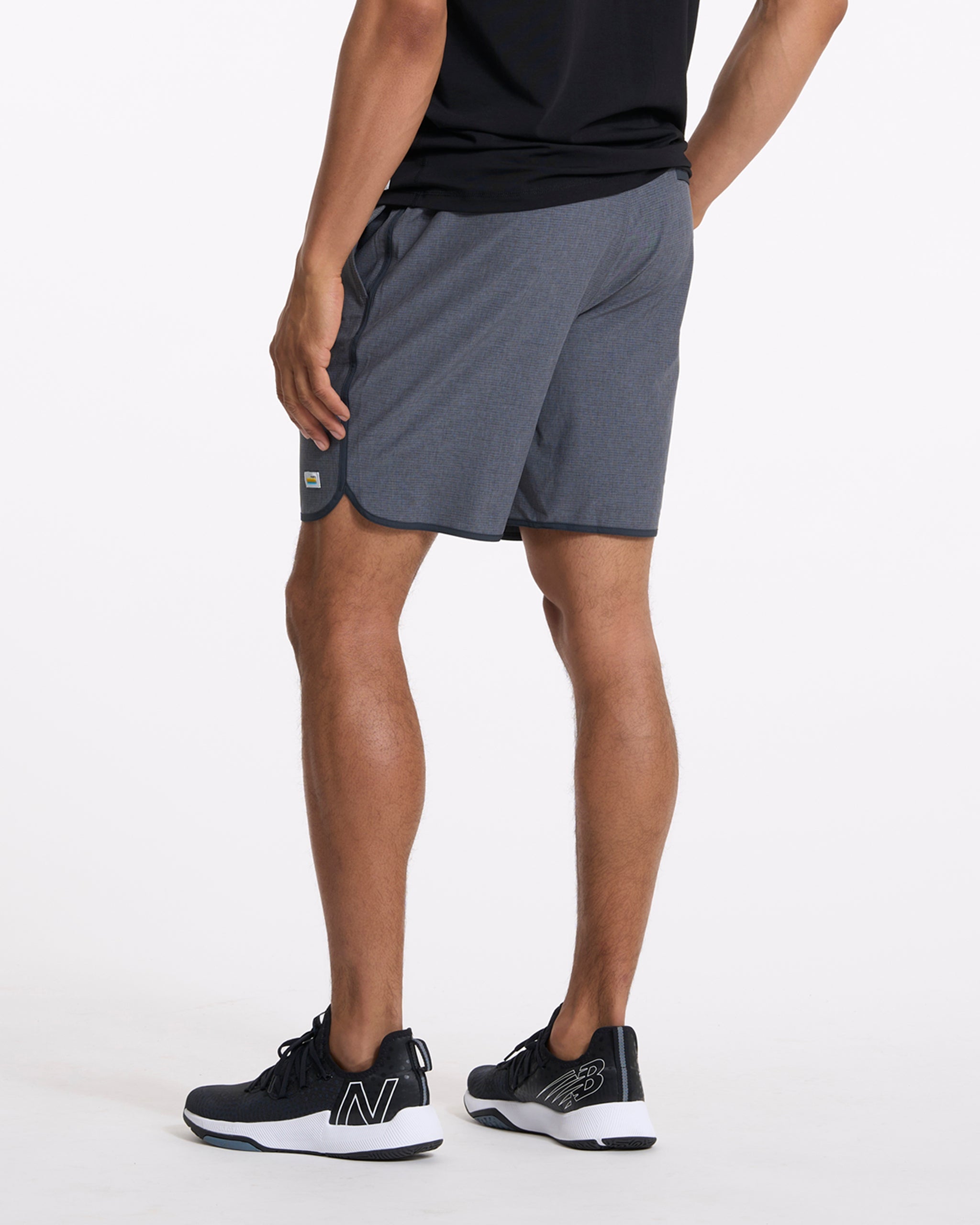 Banks Short Unlined 7 | Charcoal Engineered Stripe - Image 3