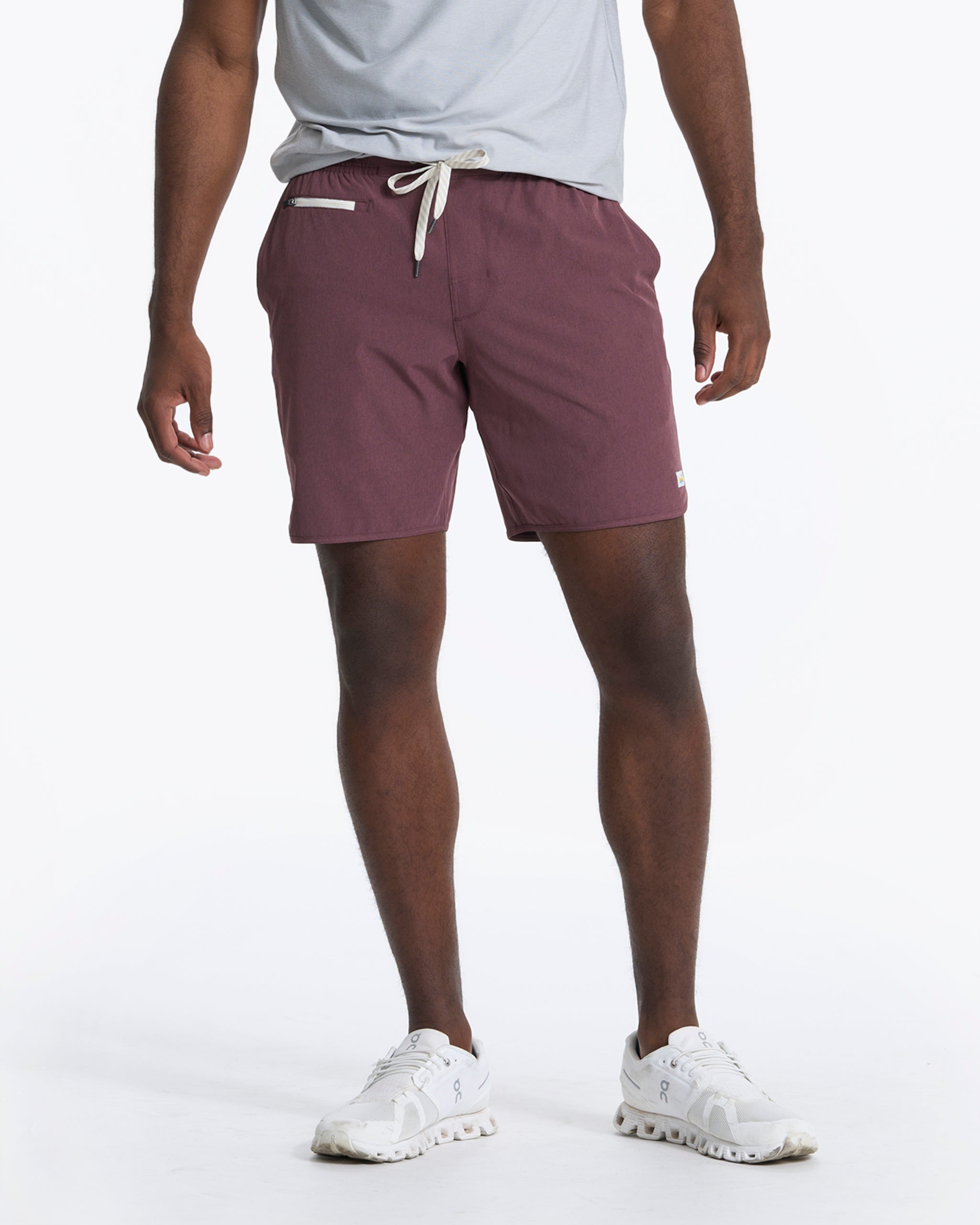 Banks Short Unlined 7 | Chestnut Linen Texture