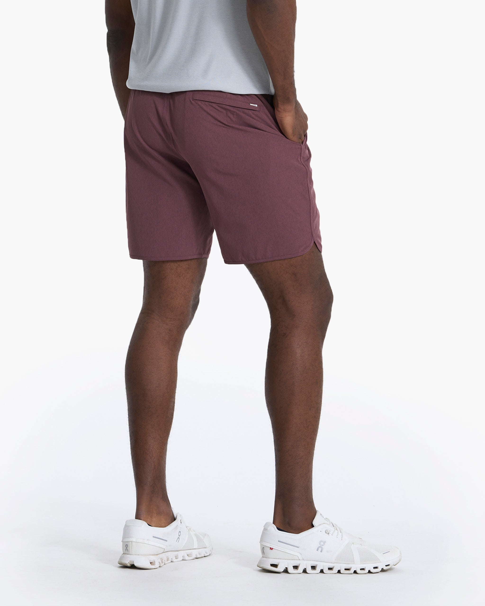 Banks Short Unlined 7 | Chestnut Linen Texture - Image 3
