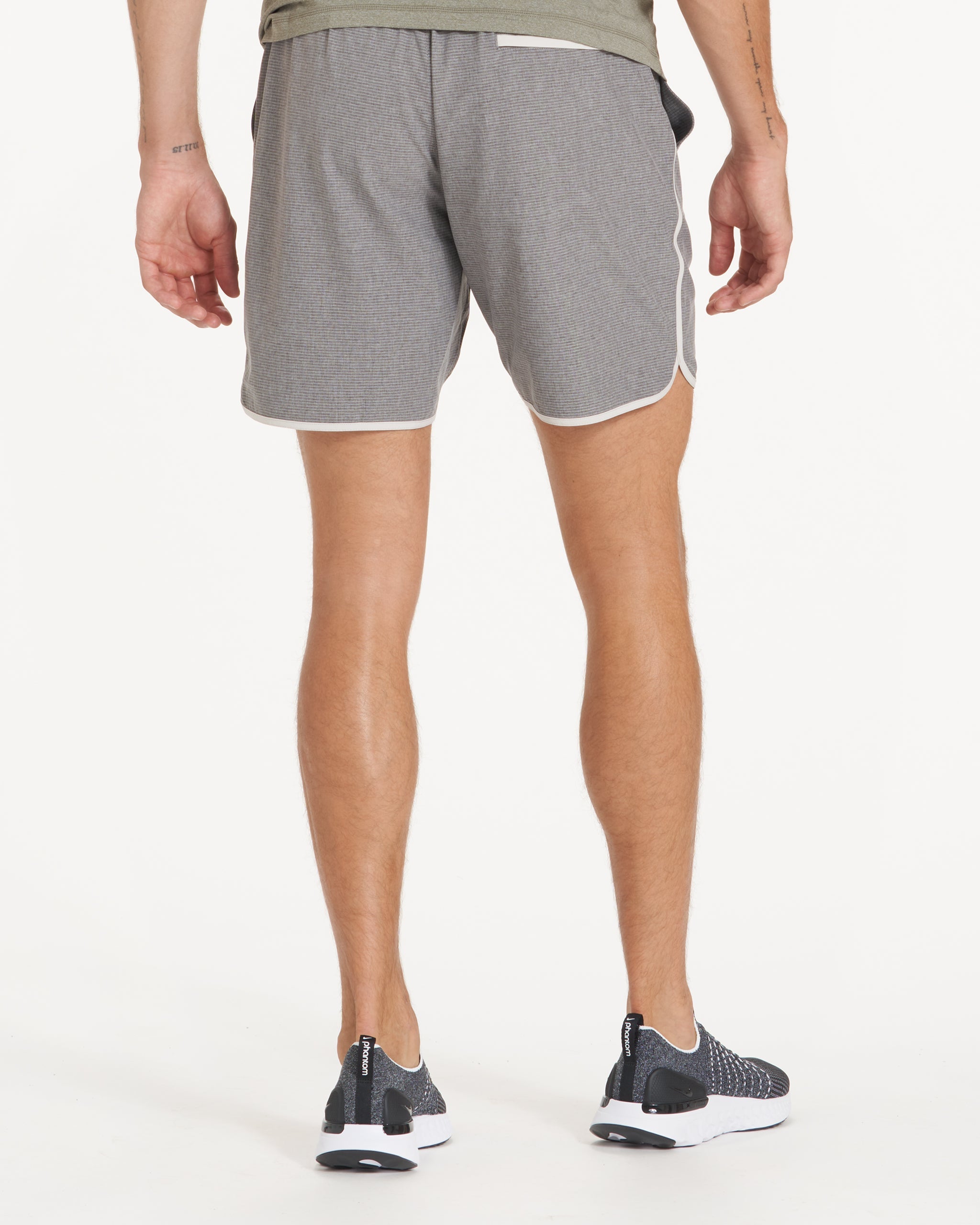 Banks Short Unlined 7 | Grey Engineered Stripe - Image 3